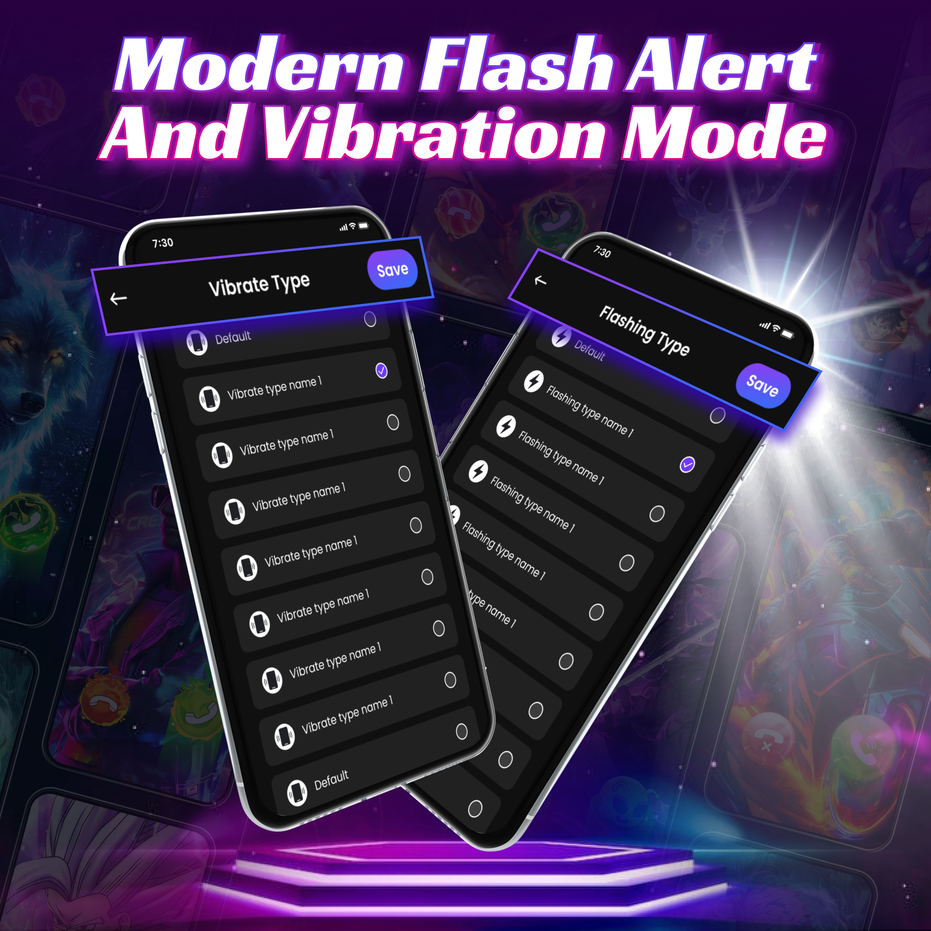 اسکرین شات 5 برنامه Call Screen & Edge Lighting