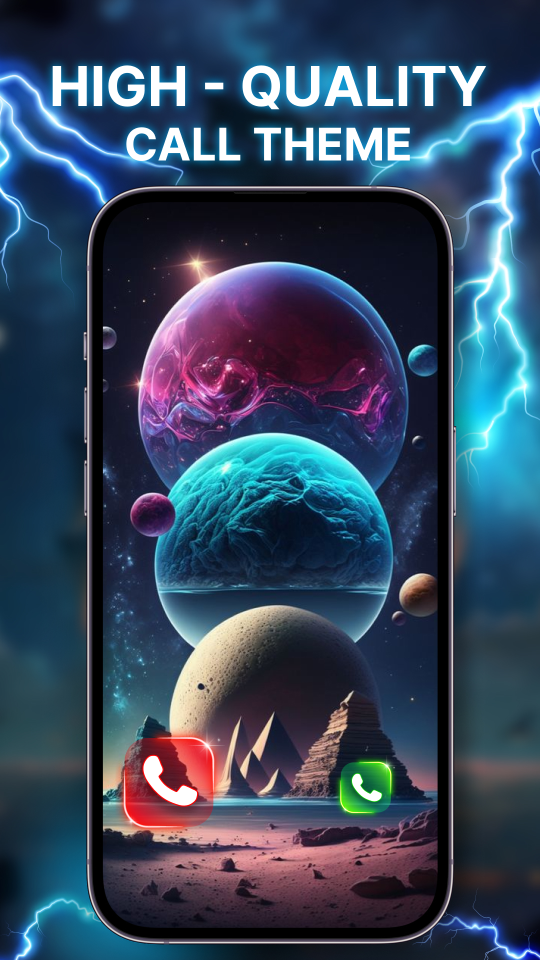 اسکرین شات 5 برنامه Call screen - Color your call