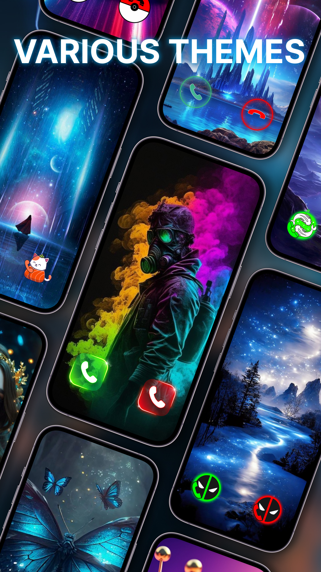 اسکرین شات 4 برنامه Call screen - Color your call