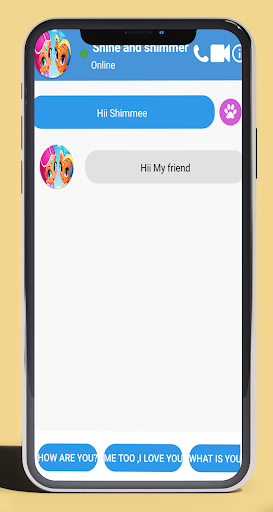 اسکرین شات 1 برنامه Call From -Princess Shimmer Simulator