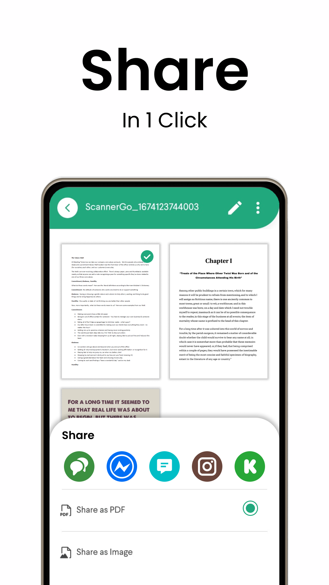 اسکرین شات 5 برنامه Scanner Go: PDF Scanner App