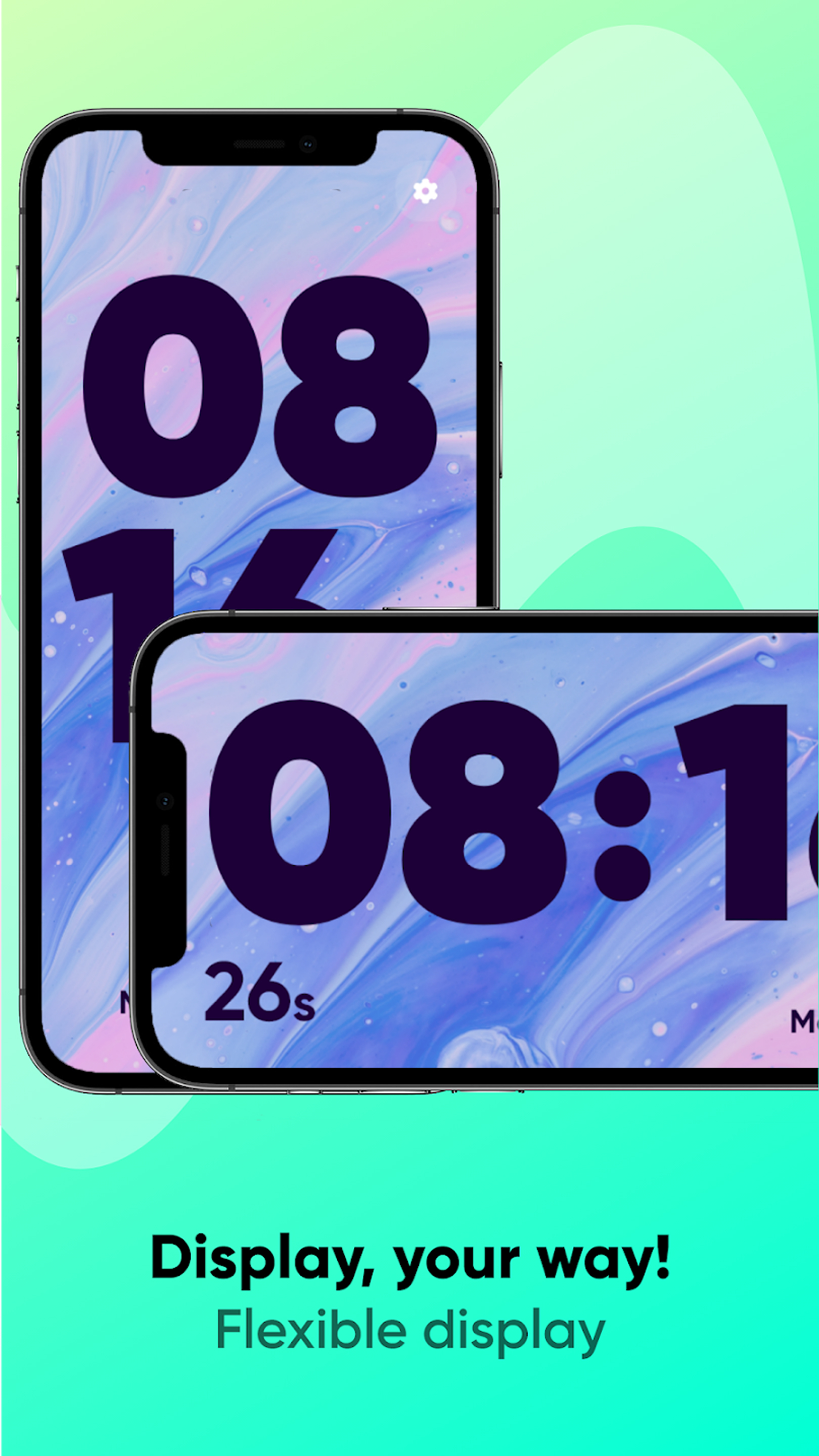 اسکرین شات 8 برنامه Huge Digital Clock