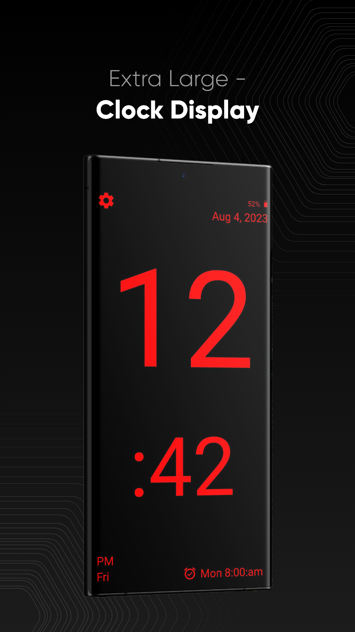 اسکرین شات 6 برنامه Huge Digital Clock Pro