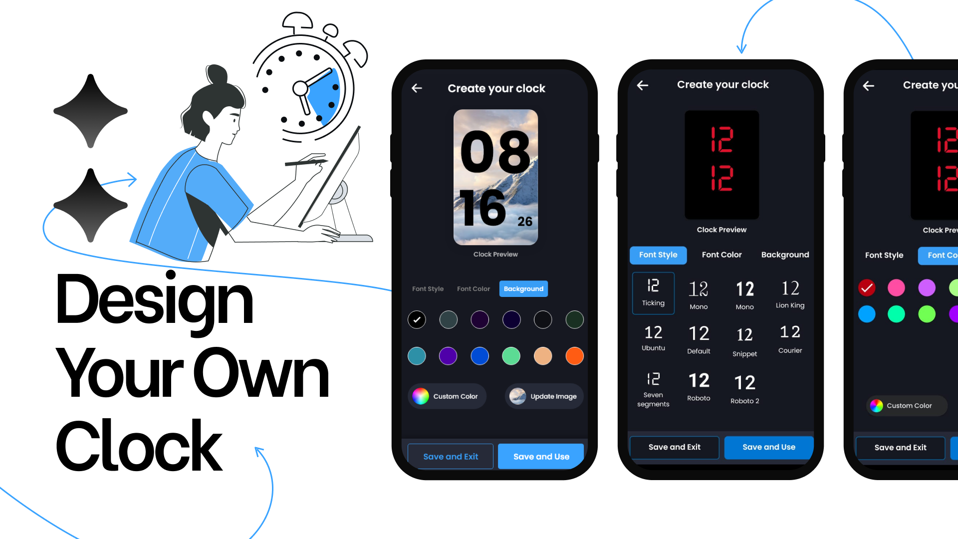اسکرین شات 6 برنامه Huge Digital Clock Pro
