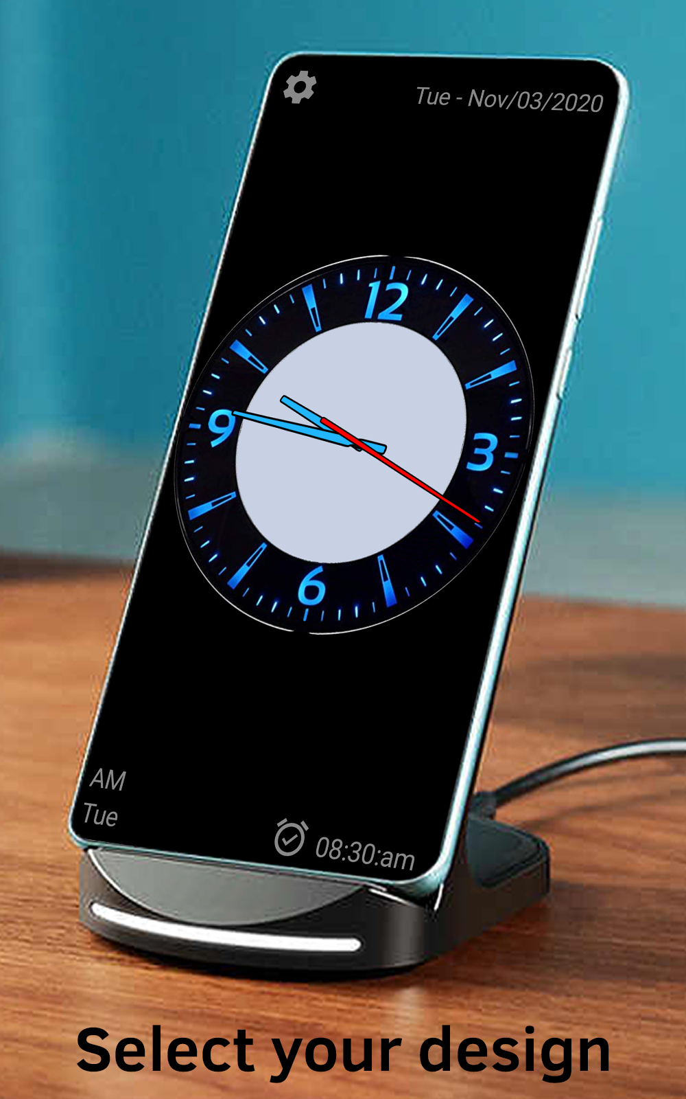 اسکرین شات 2 برنامه Huge Analog Clock