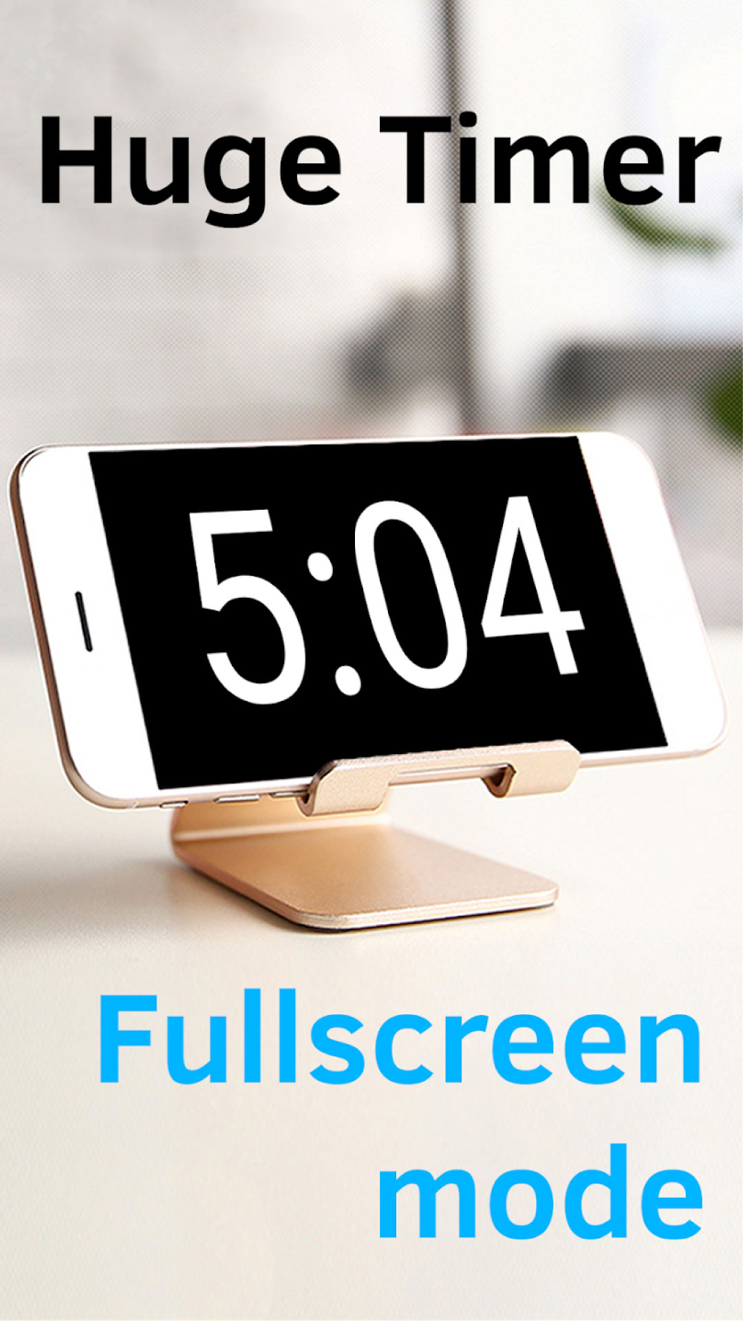 اسکرین شات 3 برنامه Huge Timer Stopwatch Tabata
