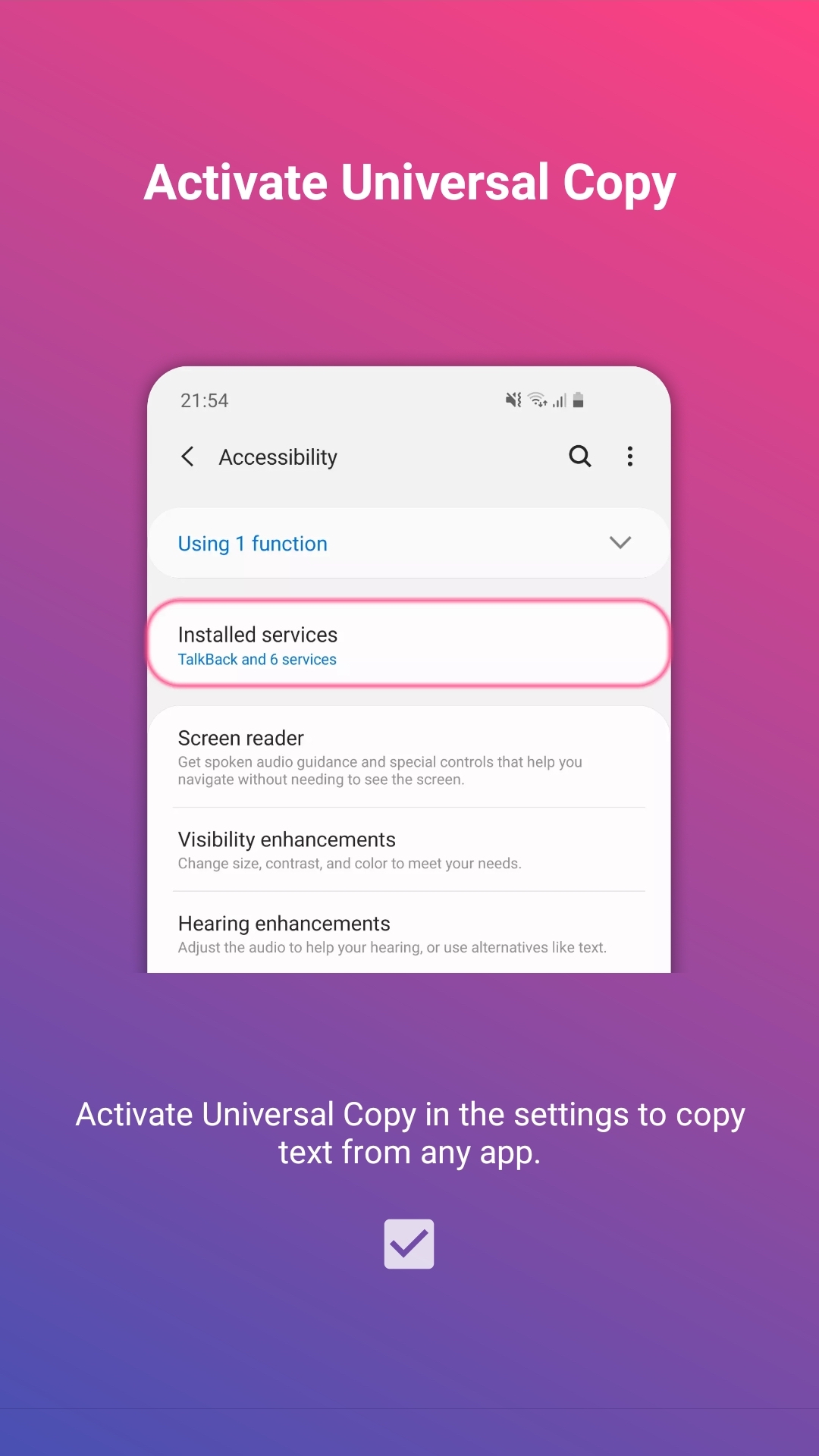 اسکرین شات 3 برنامه Universal Copy