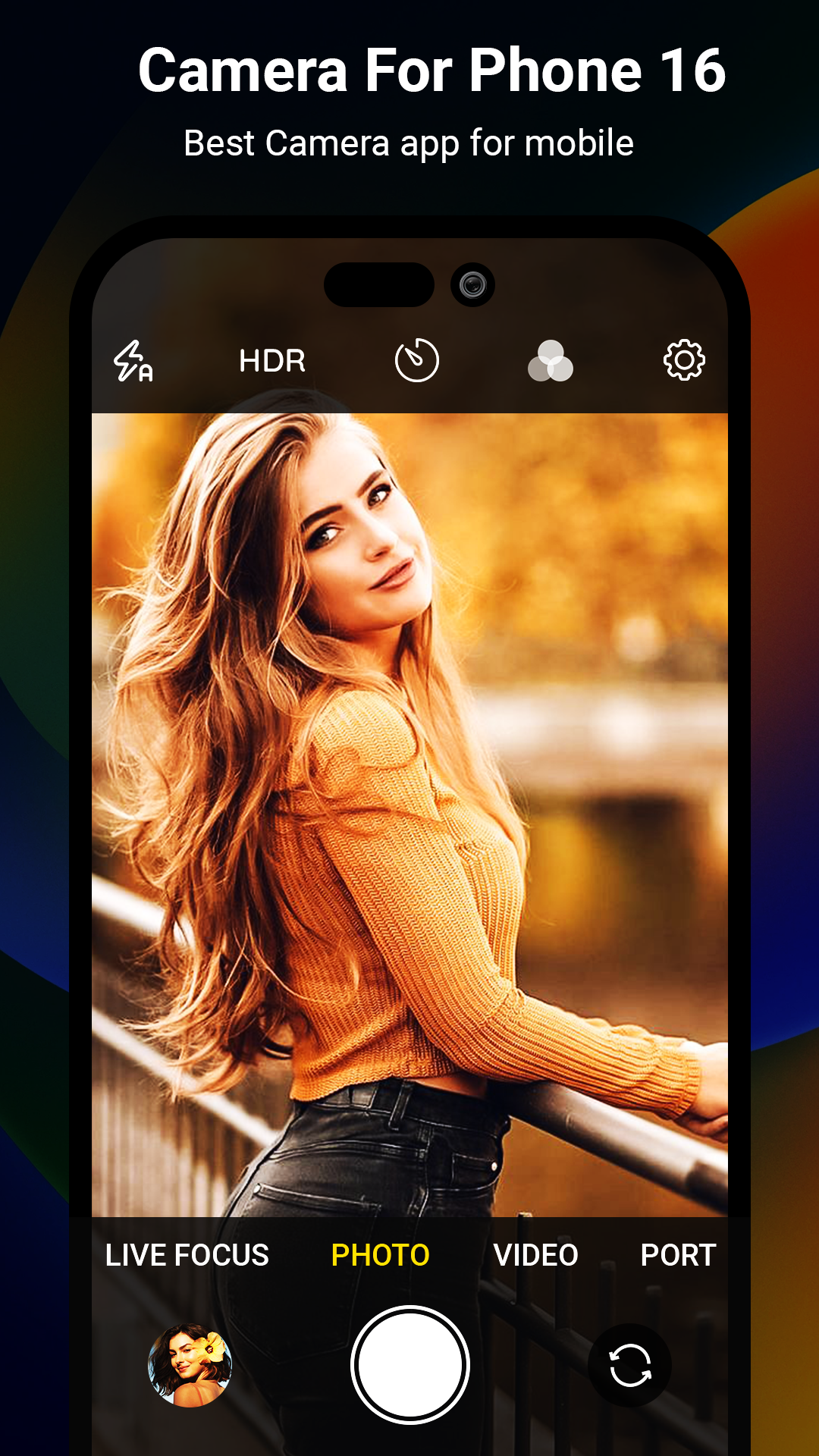 اسکرین شات 2 برنامه Camera iPhone 16 - OS18 Camera