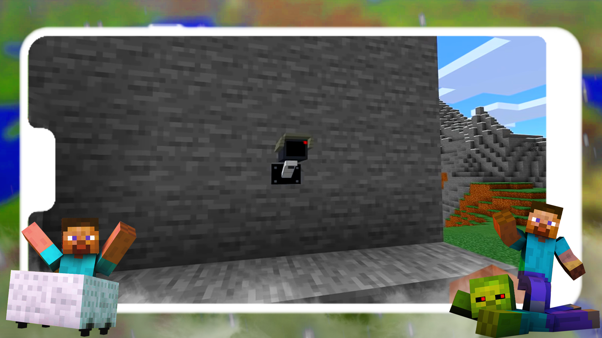 اسکرین شات 4 برنامه Security Camera Mod Minecraft