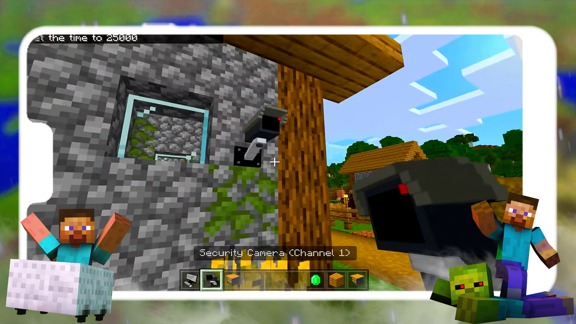 اسکرین شات 1 برنامه Security Camera Mod Minecraft