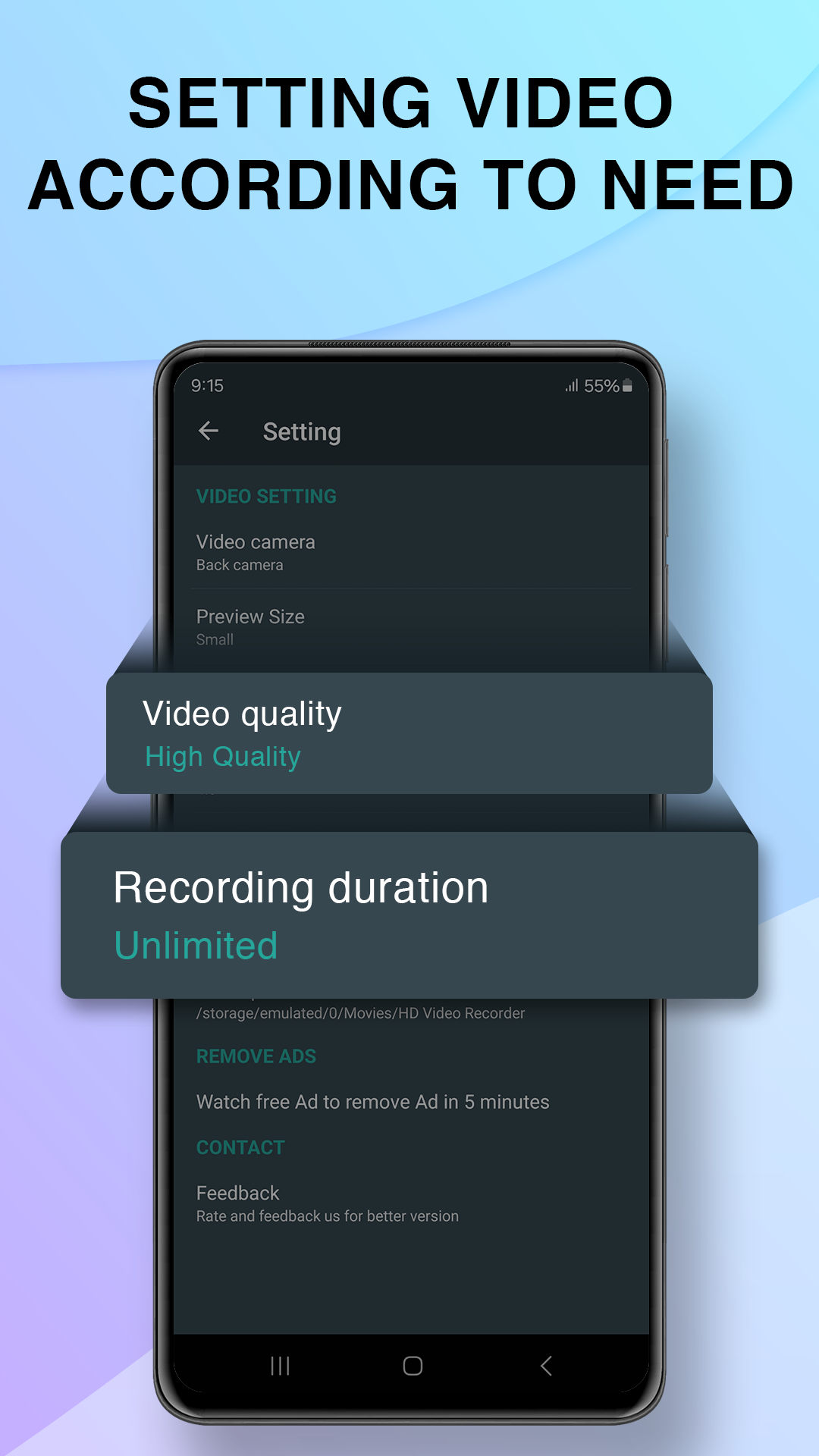 اسکرین شات 3 برنامه HD Video Recorder