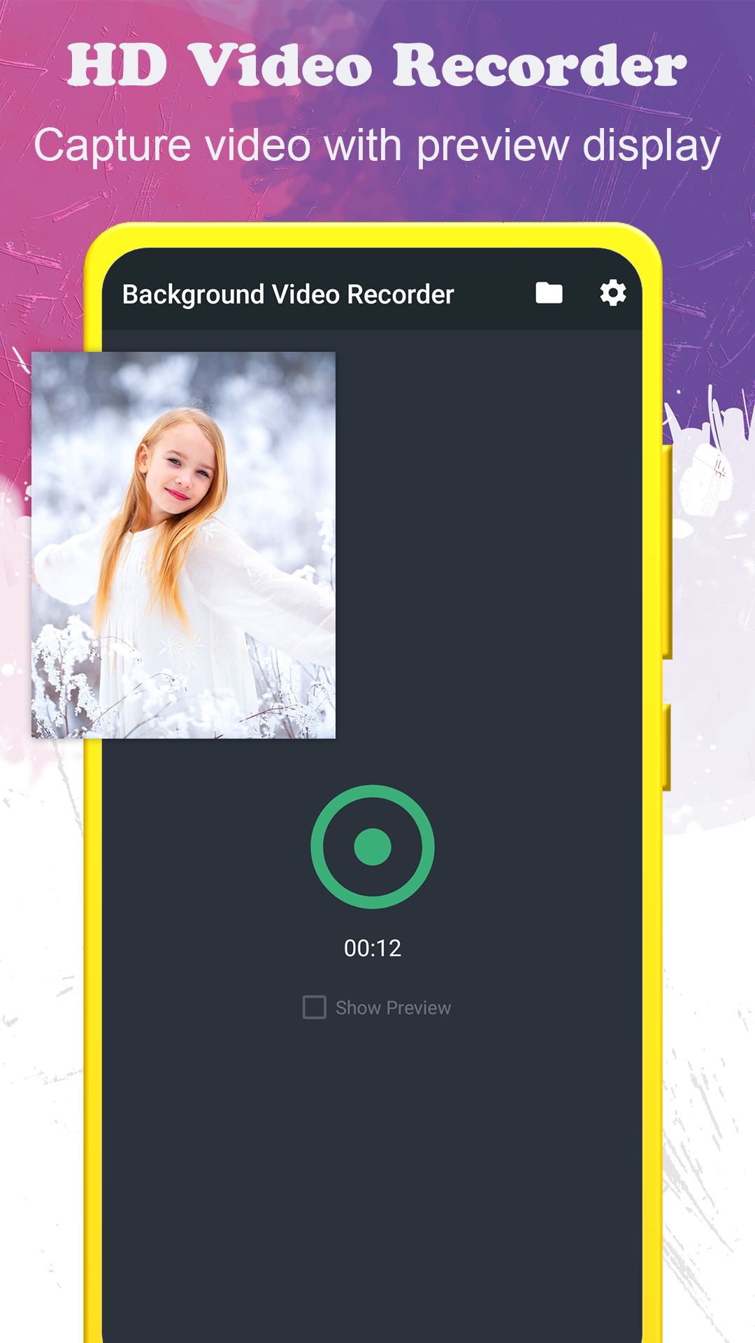 اسکرین شات 2 برنامه background video recorder