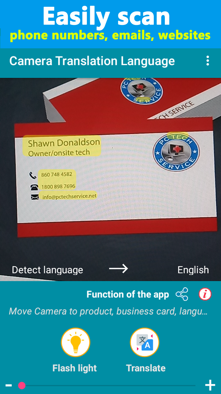 اسکرین شات 6 برنامه Camera Translator