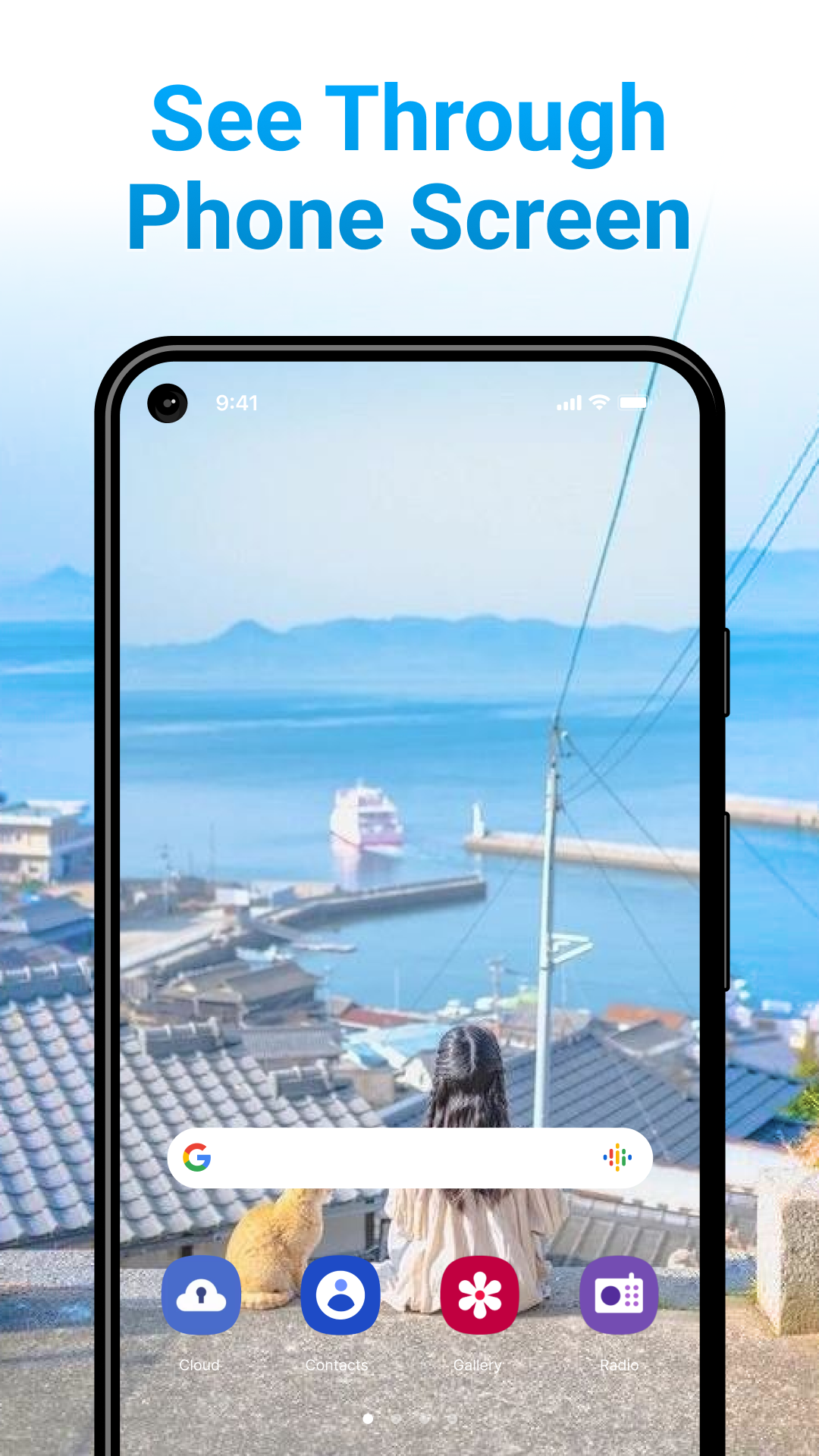 اسکرین شات 2 برنامه Transparent Phone Glass Effect