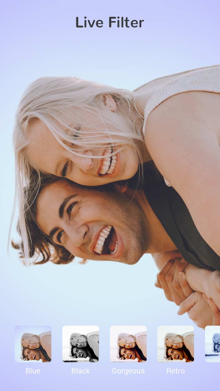اسکرین شات 5 برنامه Beauty Camera X, Selfie Camera
