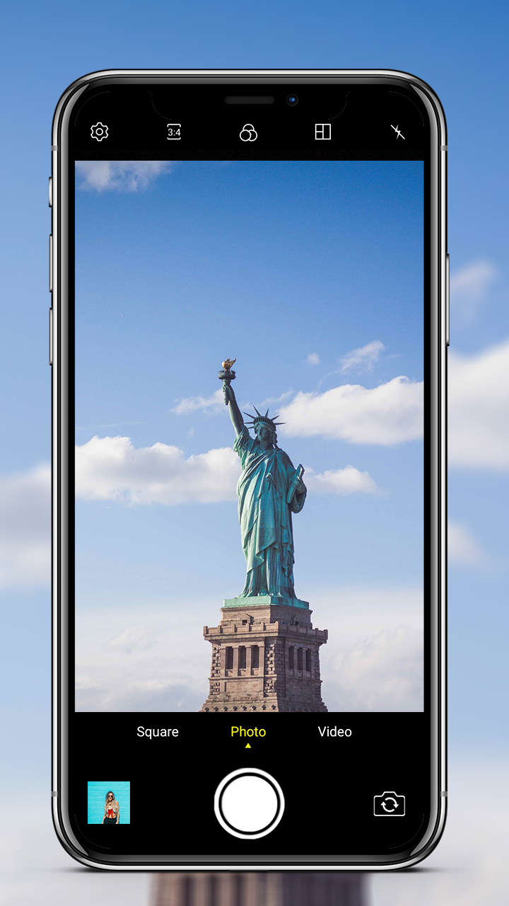 اسکرین شات 1 برنامه Camera iphone 15 - OS16 Camera