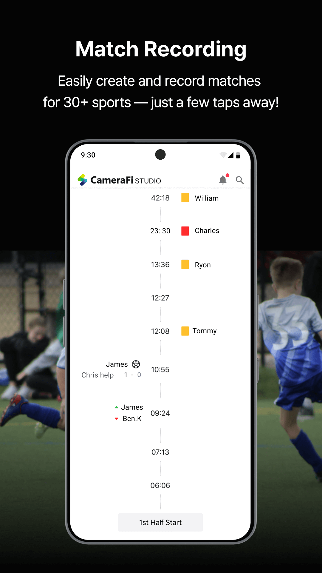 اسکرین شات 3 برنامه CameraFi Studio: Scoreboard