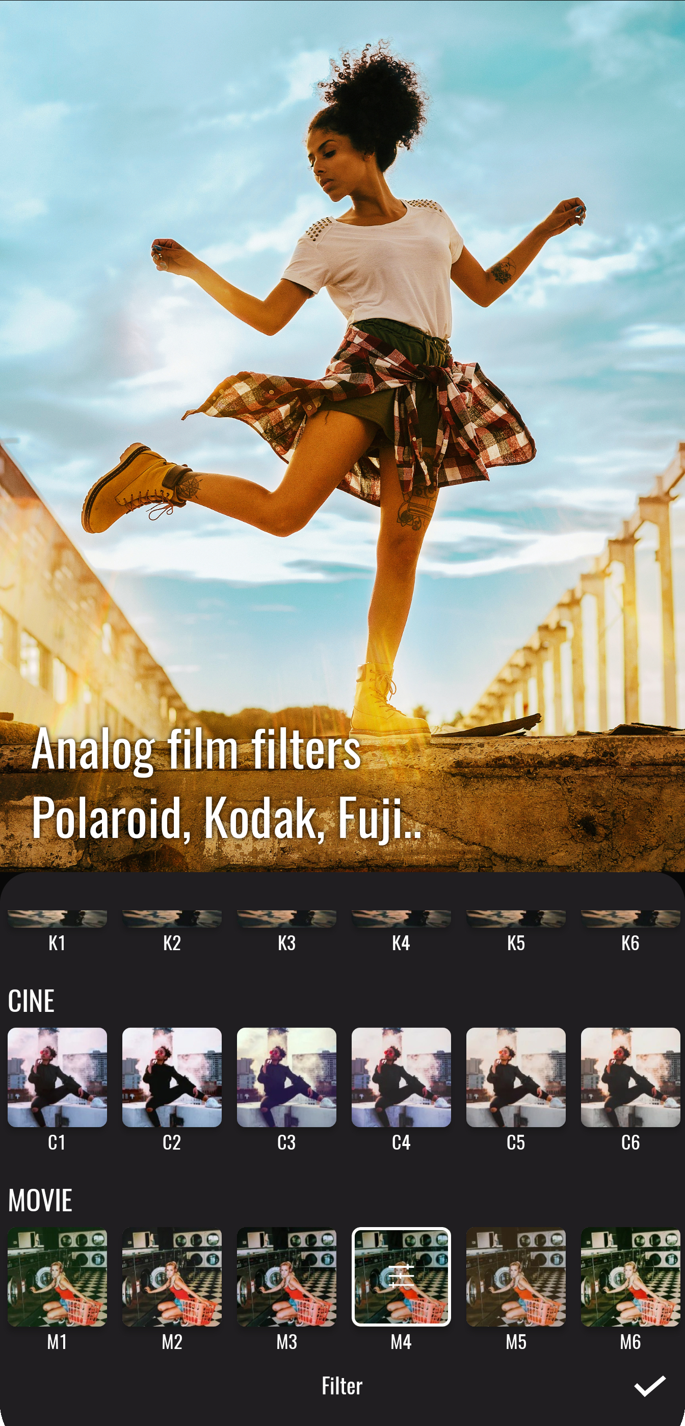 اسکرین شات 2 برنامه Dazzy Film - Vintage Cam