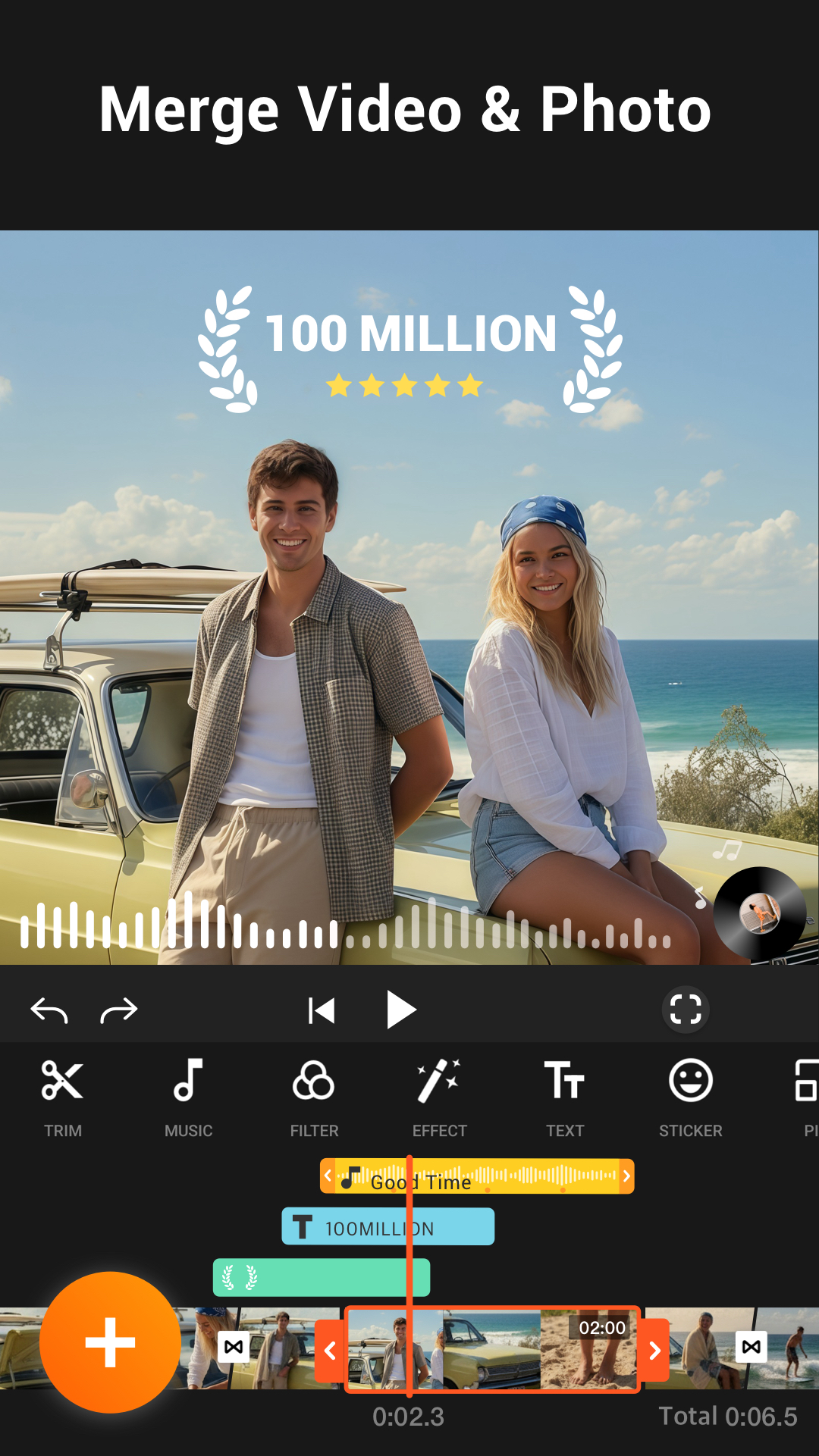 اسکرین شات 2 برنامه YouCut - Video Editor & Maker