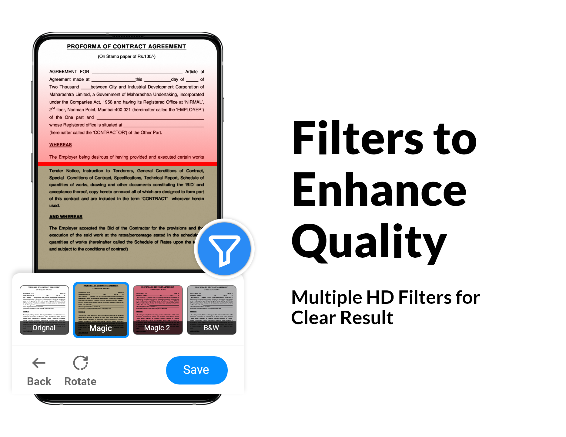 اسکرین شات 3 برنامه PDF Scanner - Document Scanner