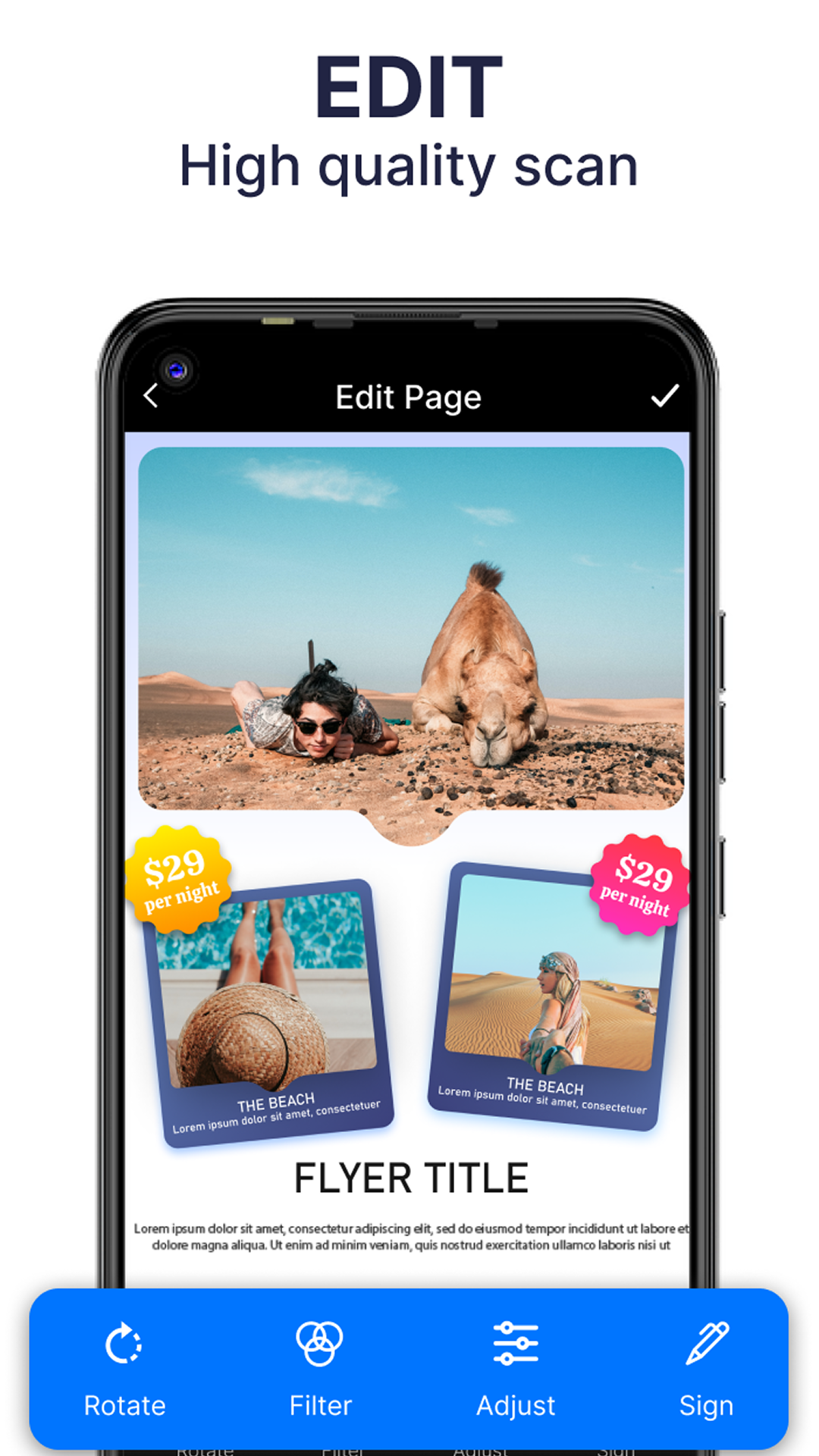 اسکرین شات 4 برنامه PDF Scanner - Doc Scanner