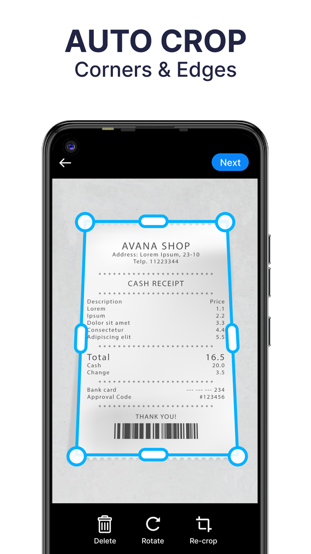 اسکرین شات 1 برنامه PDF Scanner - Doc Scanner