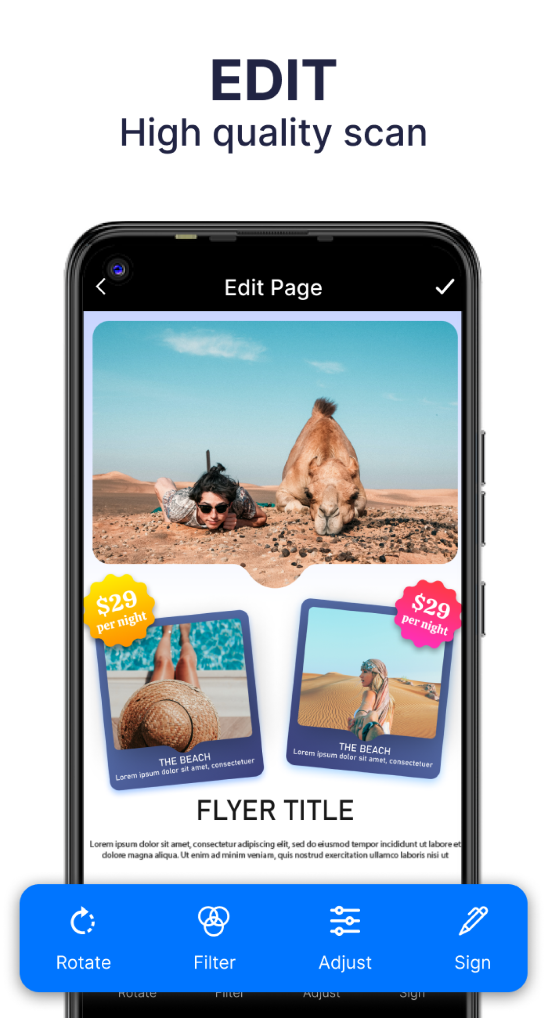 اسکرین شات 4 برنامه PDF Scanner - Doc Scanner
