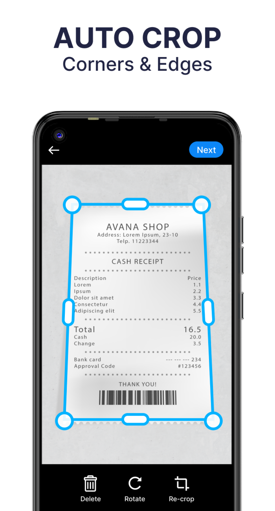 اسکرین شات 1 برنامه PDF Scanner - Doc Scanner