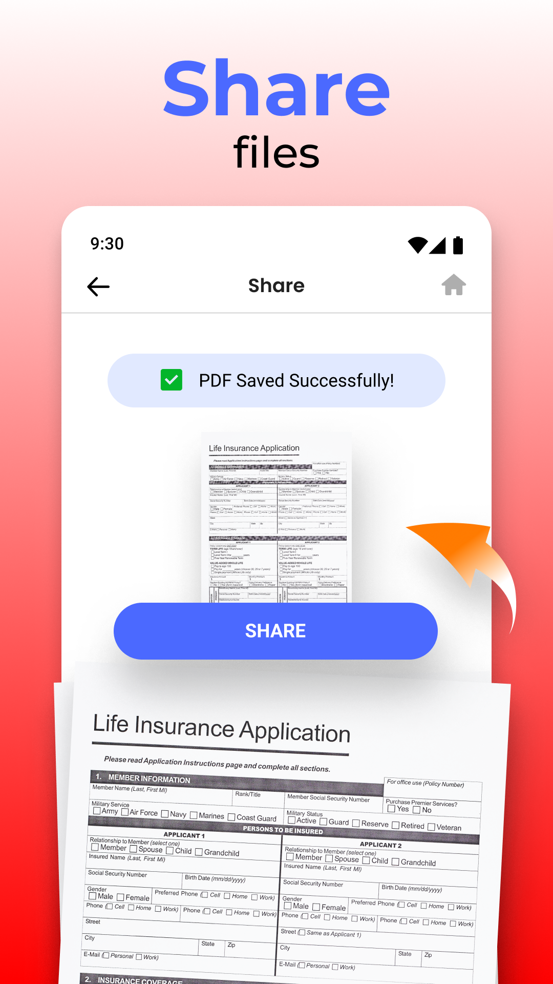 اسکرین شات 6 برنامه PDF Scanner & PDF Reader App