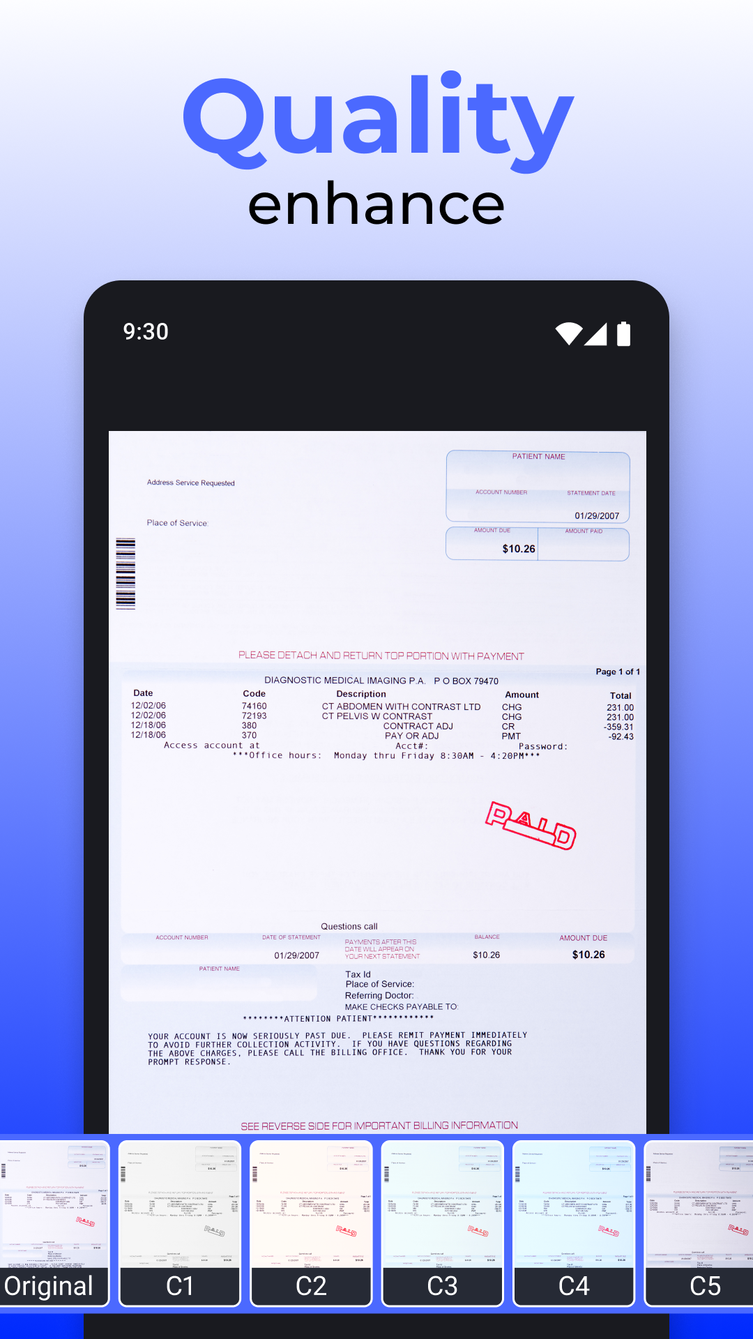 اسکرین شات 4 برنامه PDF Scanner & PDF Reader App