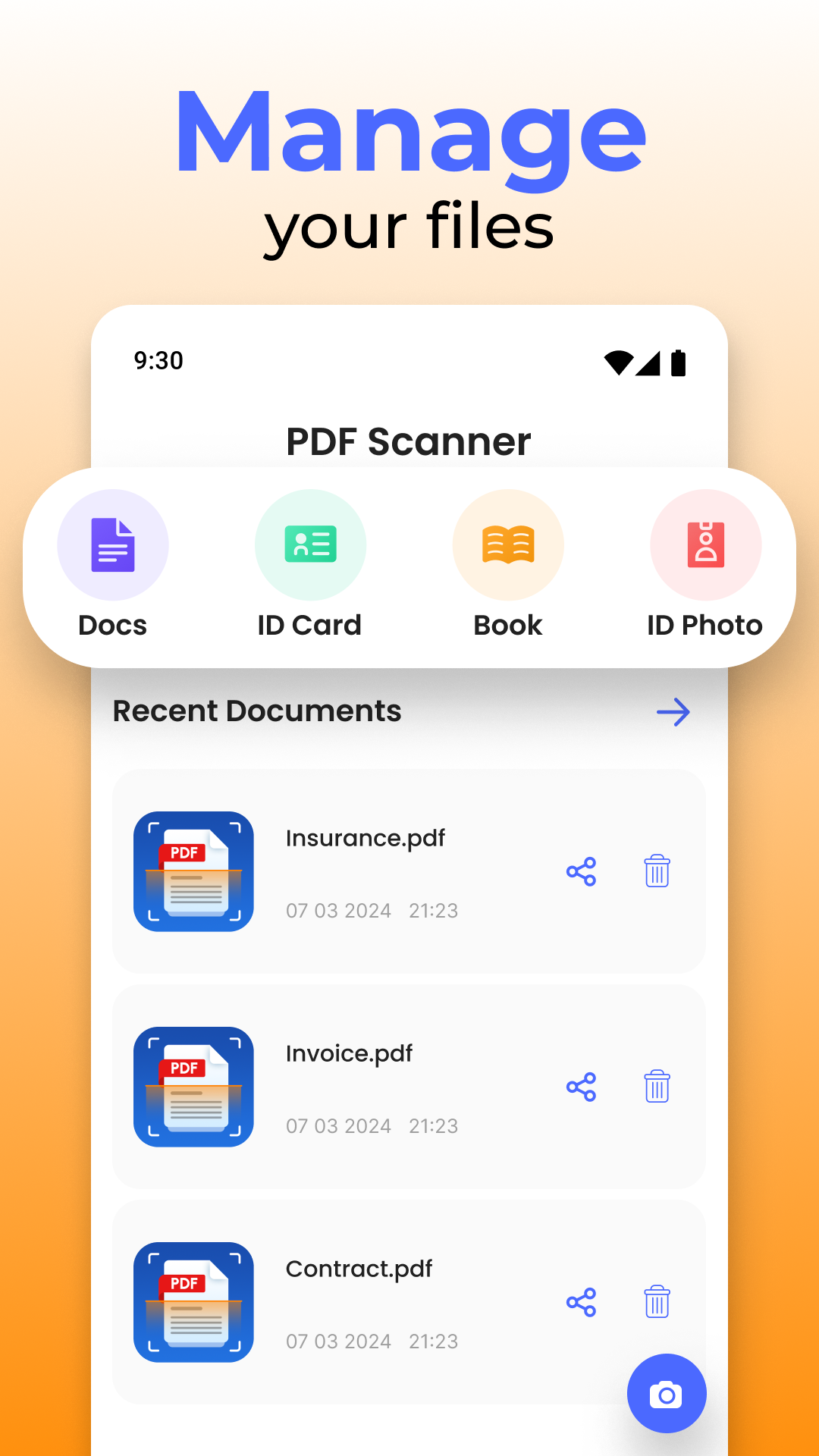 اسکرین شات 5 برنامه PDF Scanner & PDF Reader App