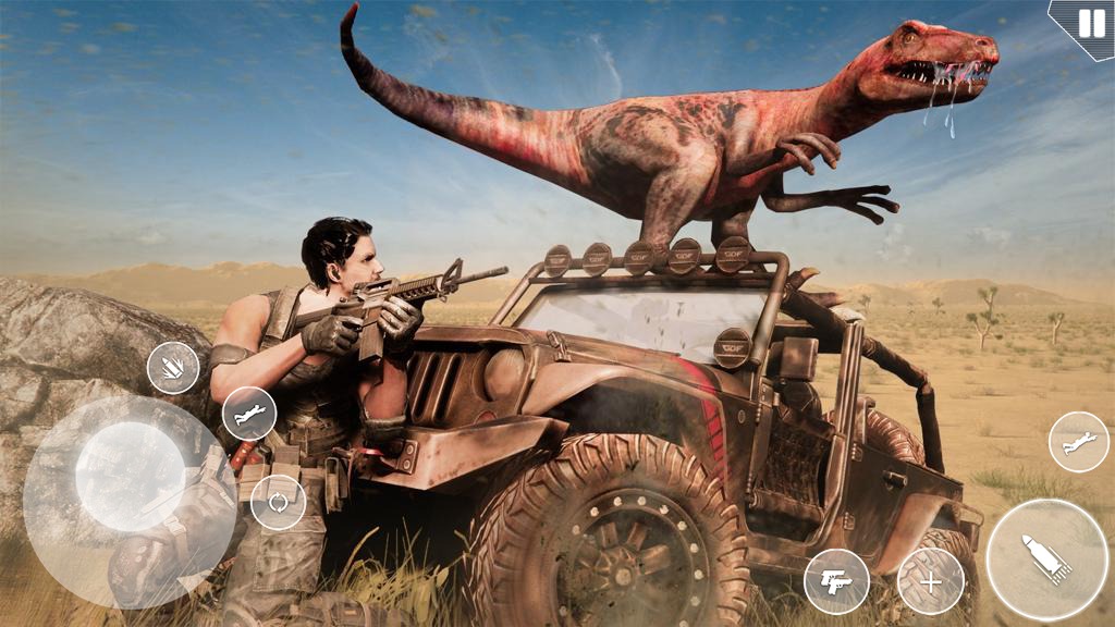 اسکرین شات 4 بازی Jurassic dinosaur hunting game