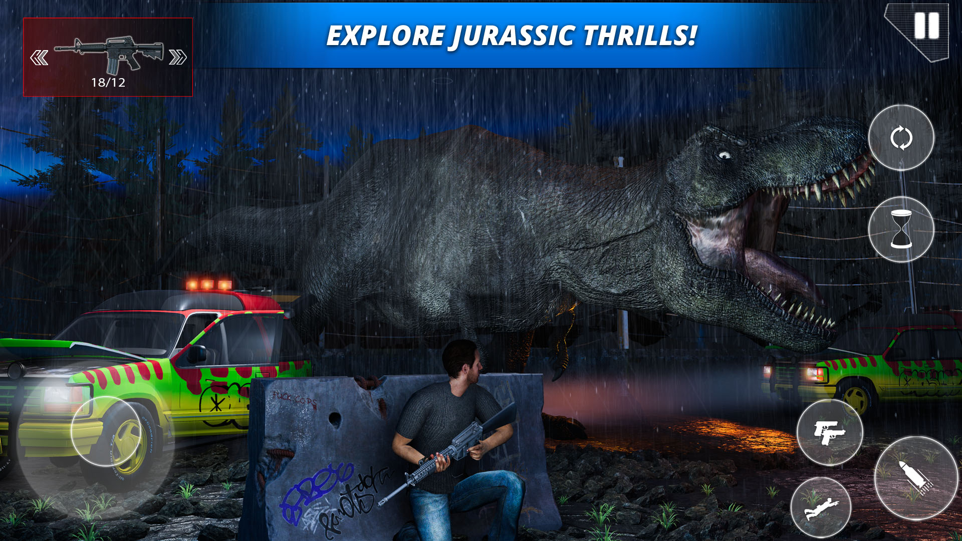 اسکرین شات 1 بازی Jurassic Zoo Dinosaur Hunting