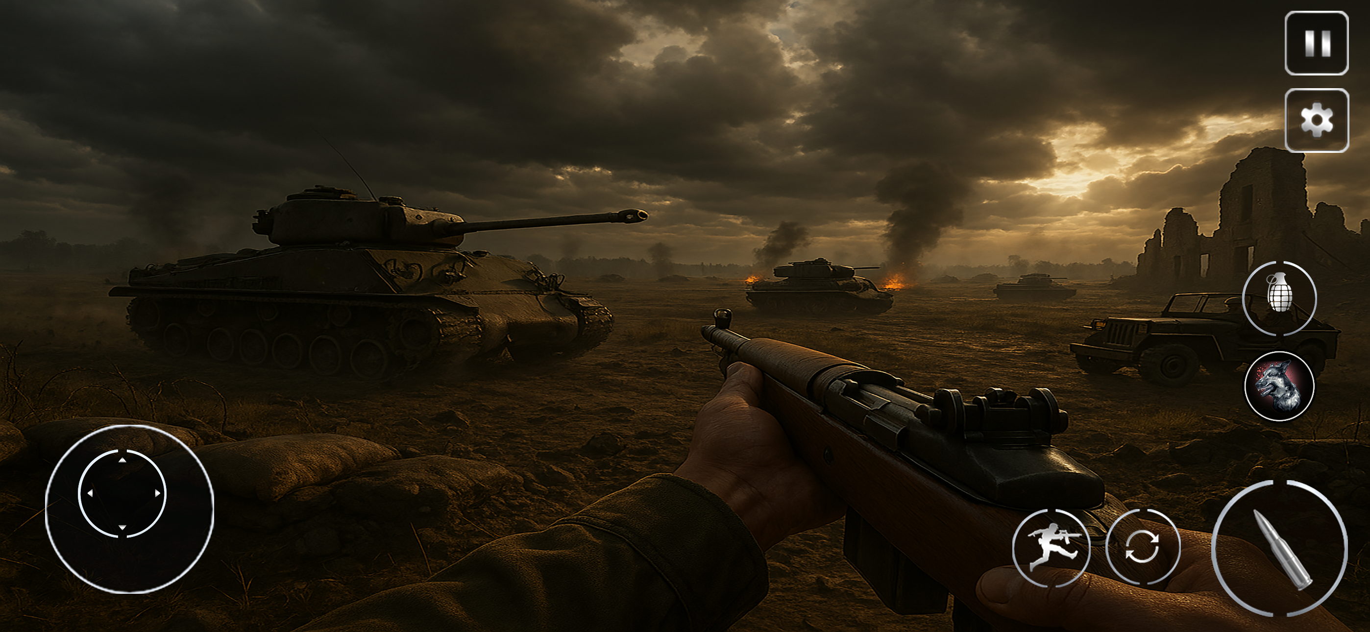 اسکرین شات 7 بازی Call Of Courage : WW2 Shooting