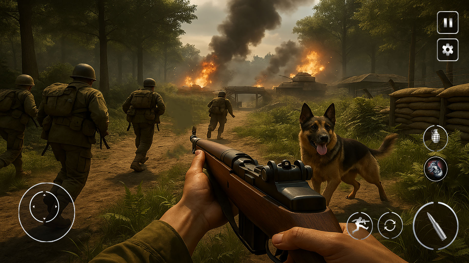 اسکرین شات 2 بازی Call Of Courage : WW2 Shooting