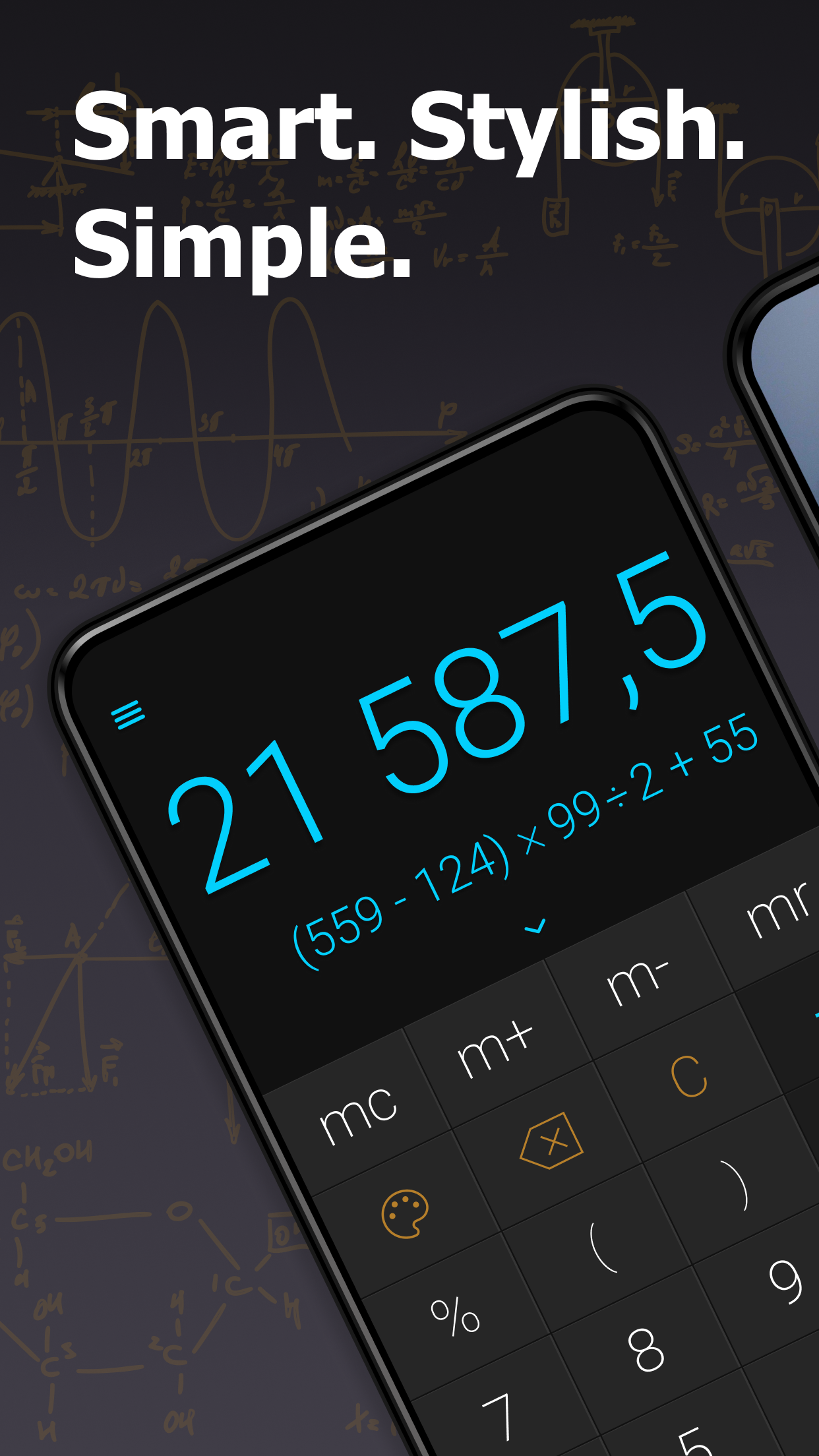 اسکرین شات 1 برنامه CALCU Stylish Basic Calculator