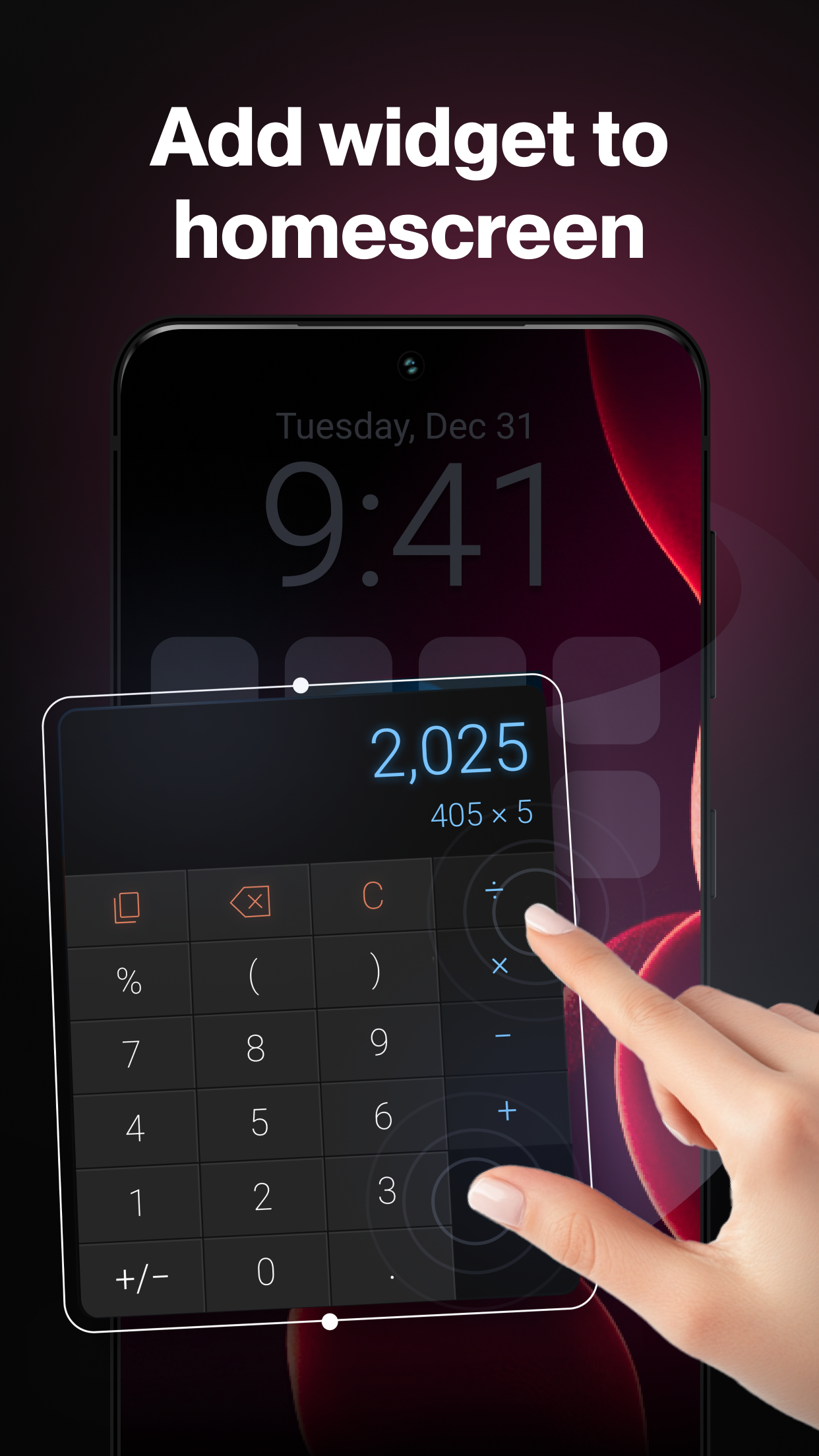 اسکرین شات 3 برنامه CALCU Stylish Basic Calculator