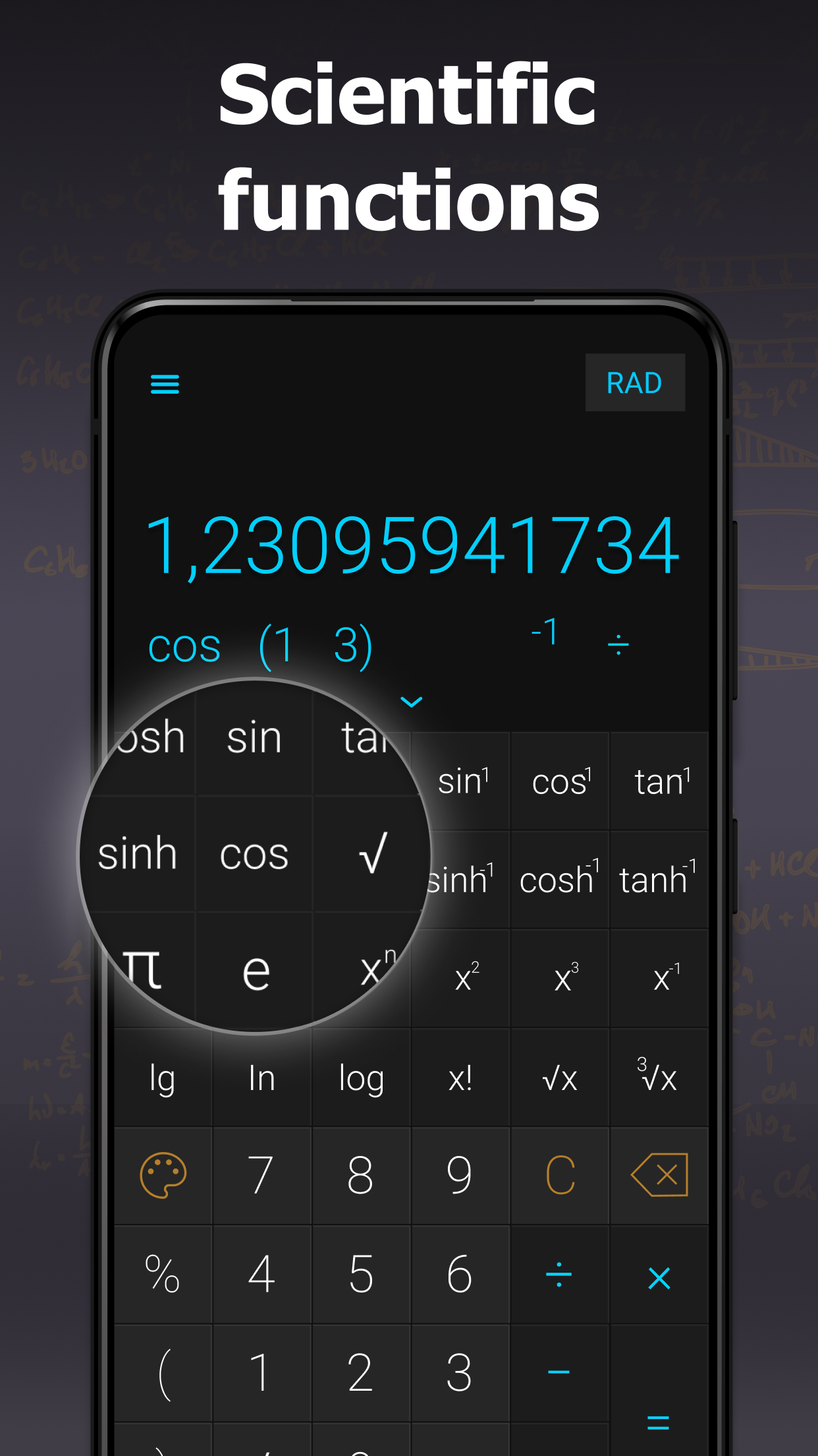 اسکرین شات 3 برنامه CALCU Stylish Basic Calculator