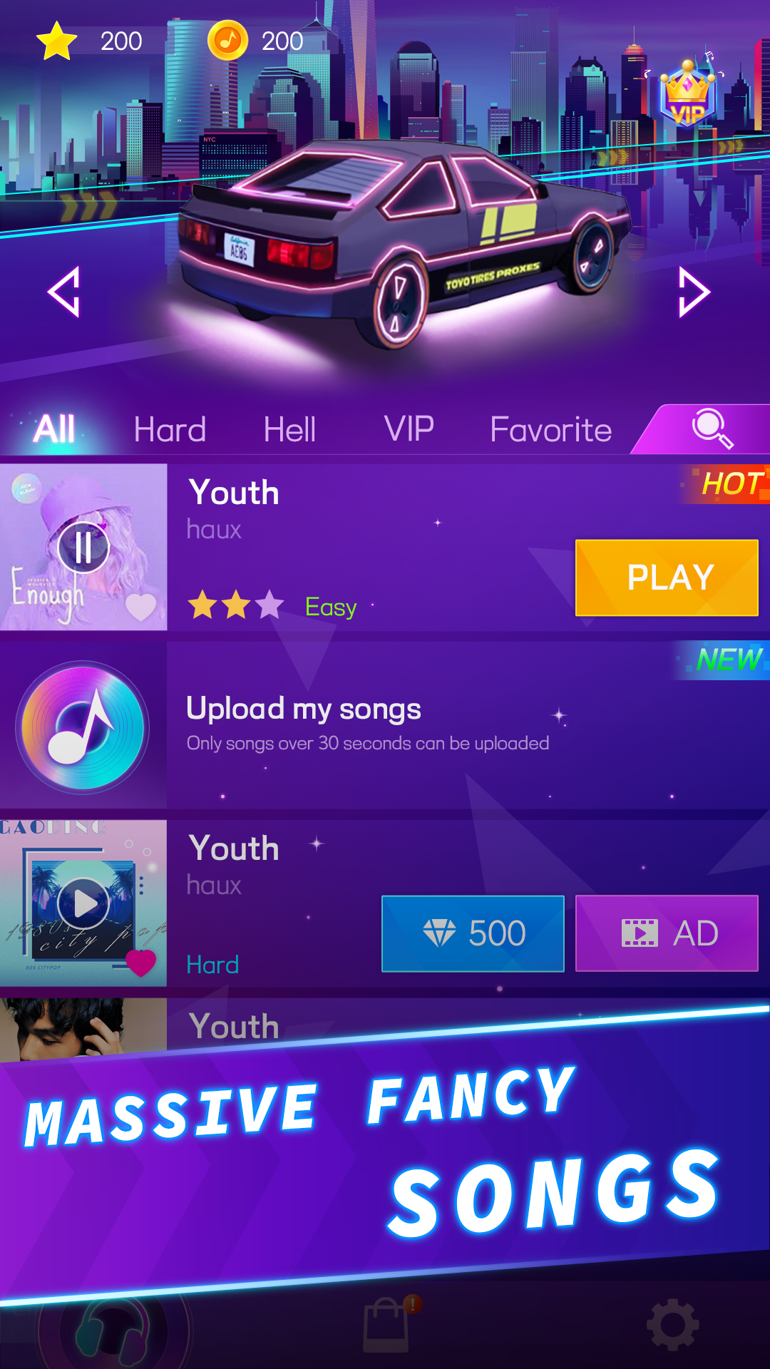 اسکرین شات 4 بازی Magic Beat Racing music game