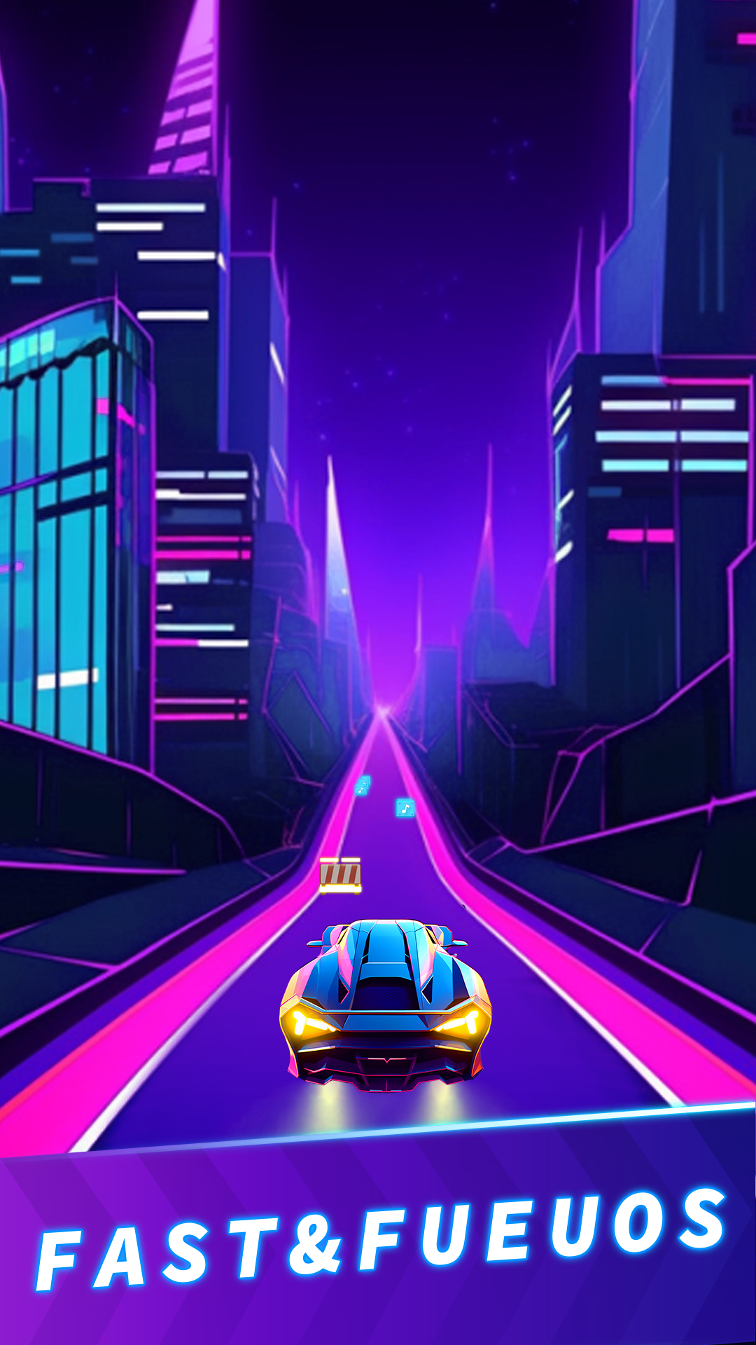 اسکرین شات 3 بازی Magic Beat Racing music game