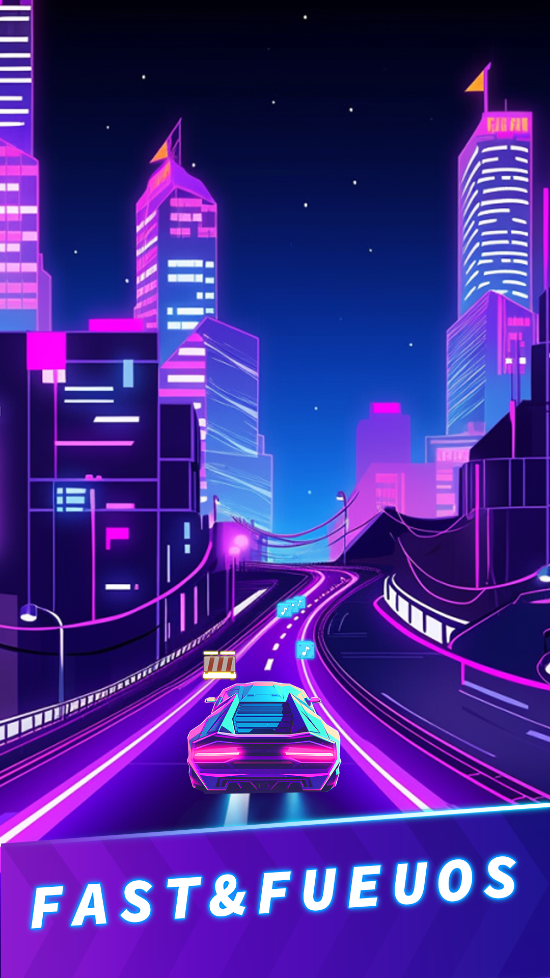 اسکرین شات 1 بازی Magic Beat Racing music game