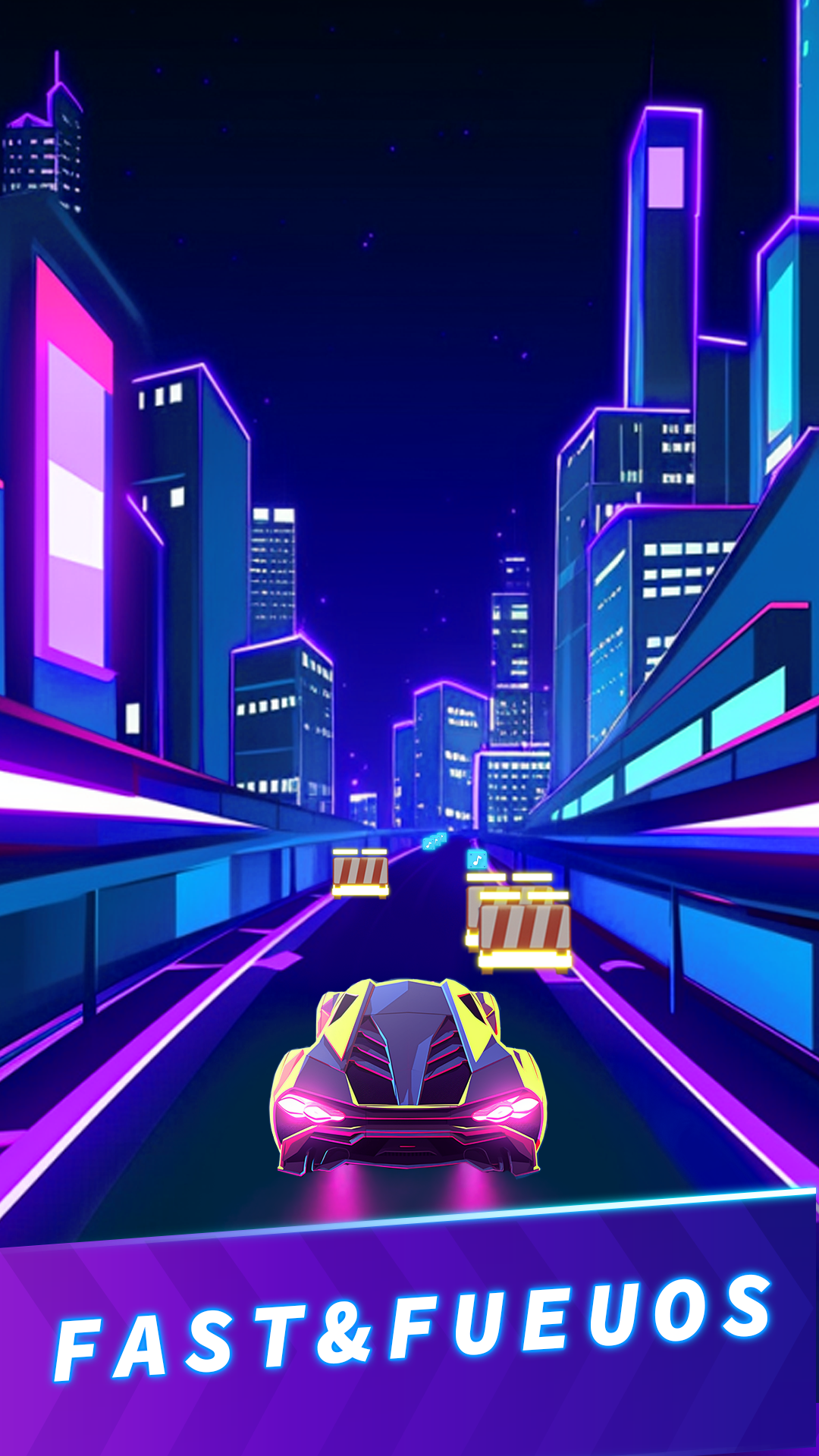 اسکرین شات 2 بازی Magic Beat Racing music game