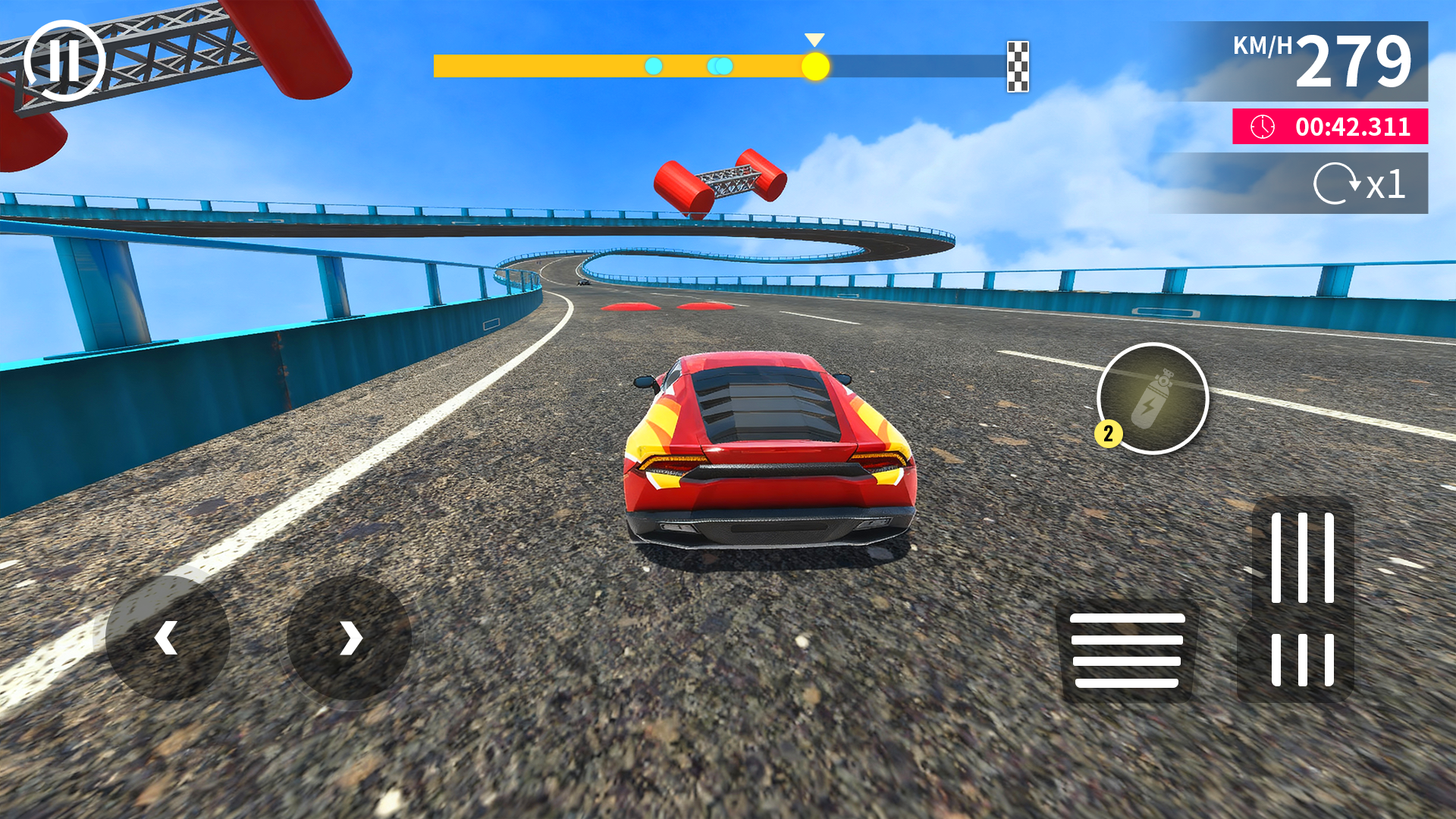 اسکرین شات 1 بازی extreme car race master games