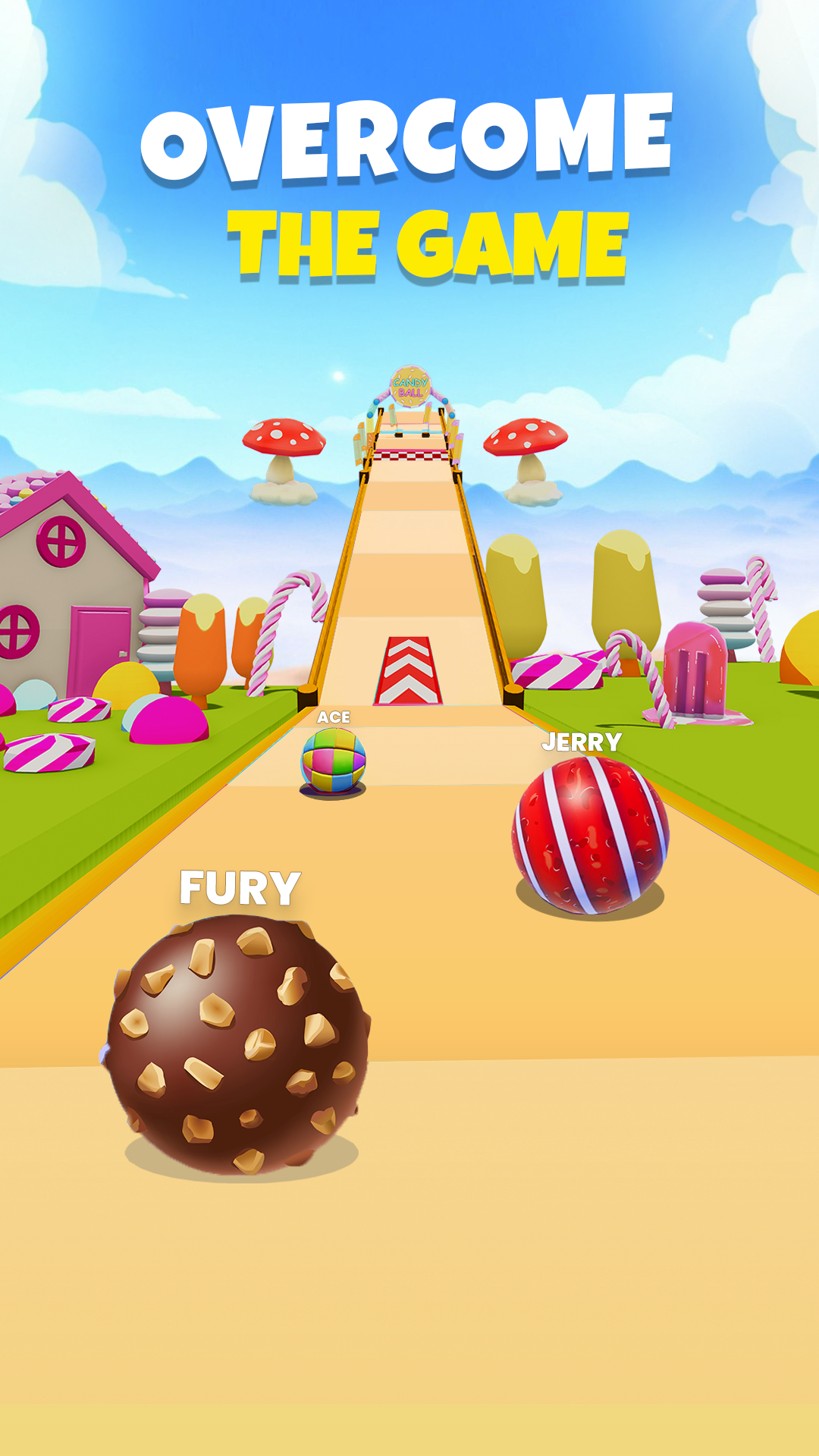 اسکرین شات 1 بازی Candy Ball Run - Rolling Games