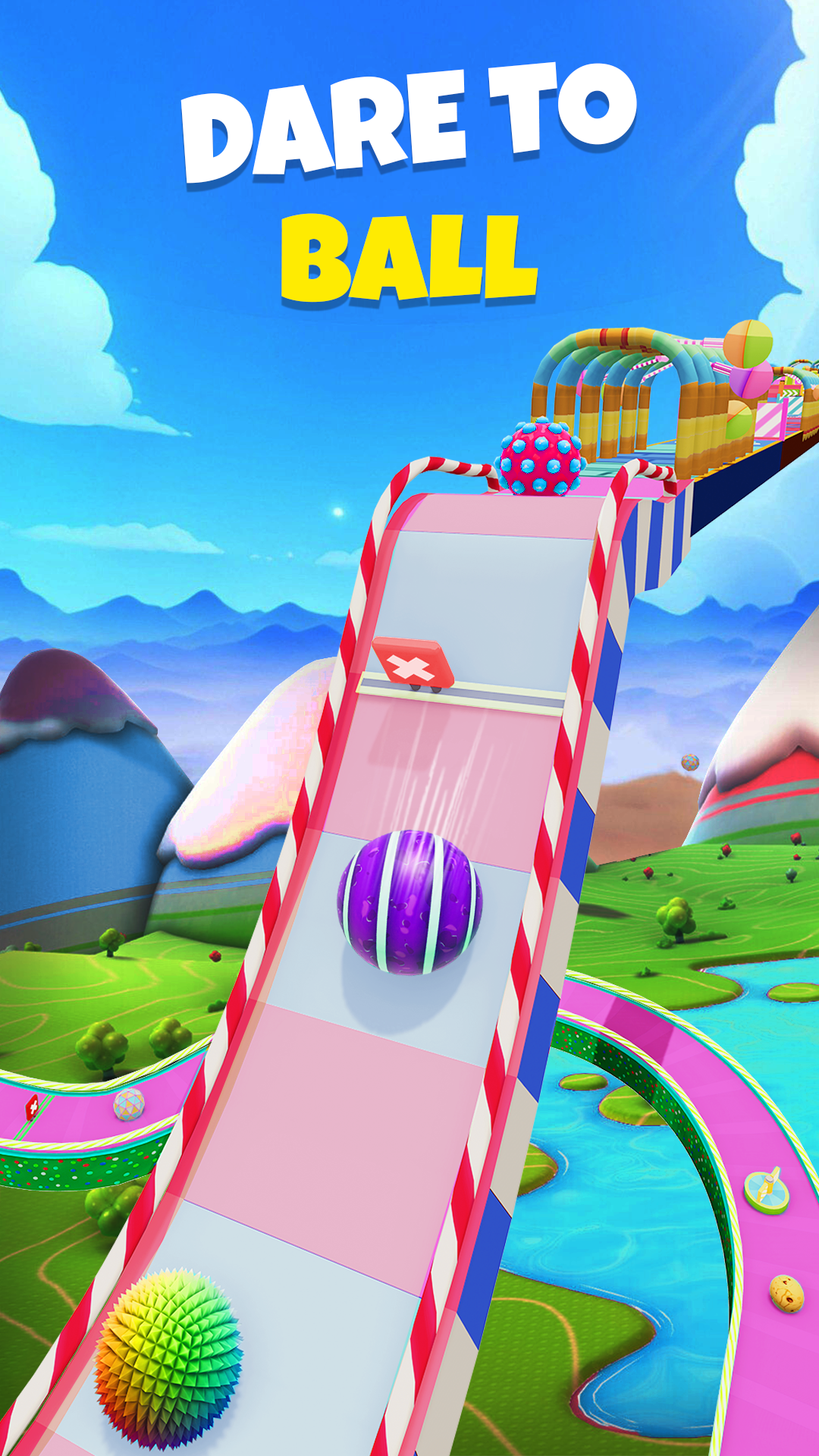اسکرین شات 2 بازی Candy Ball Run - Rolling Games