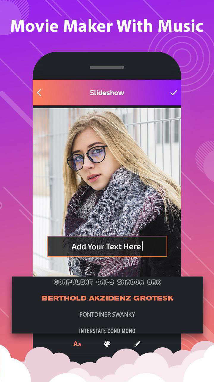 اسکرین شات 6 برنامه Movie Maker With Music - Photo to Video Maker