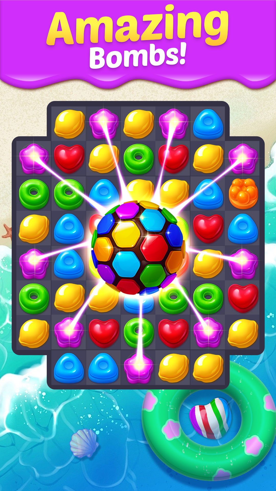 اسکرین شات 2 بازی Candy Smash Mania: Match 3 Pop