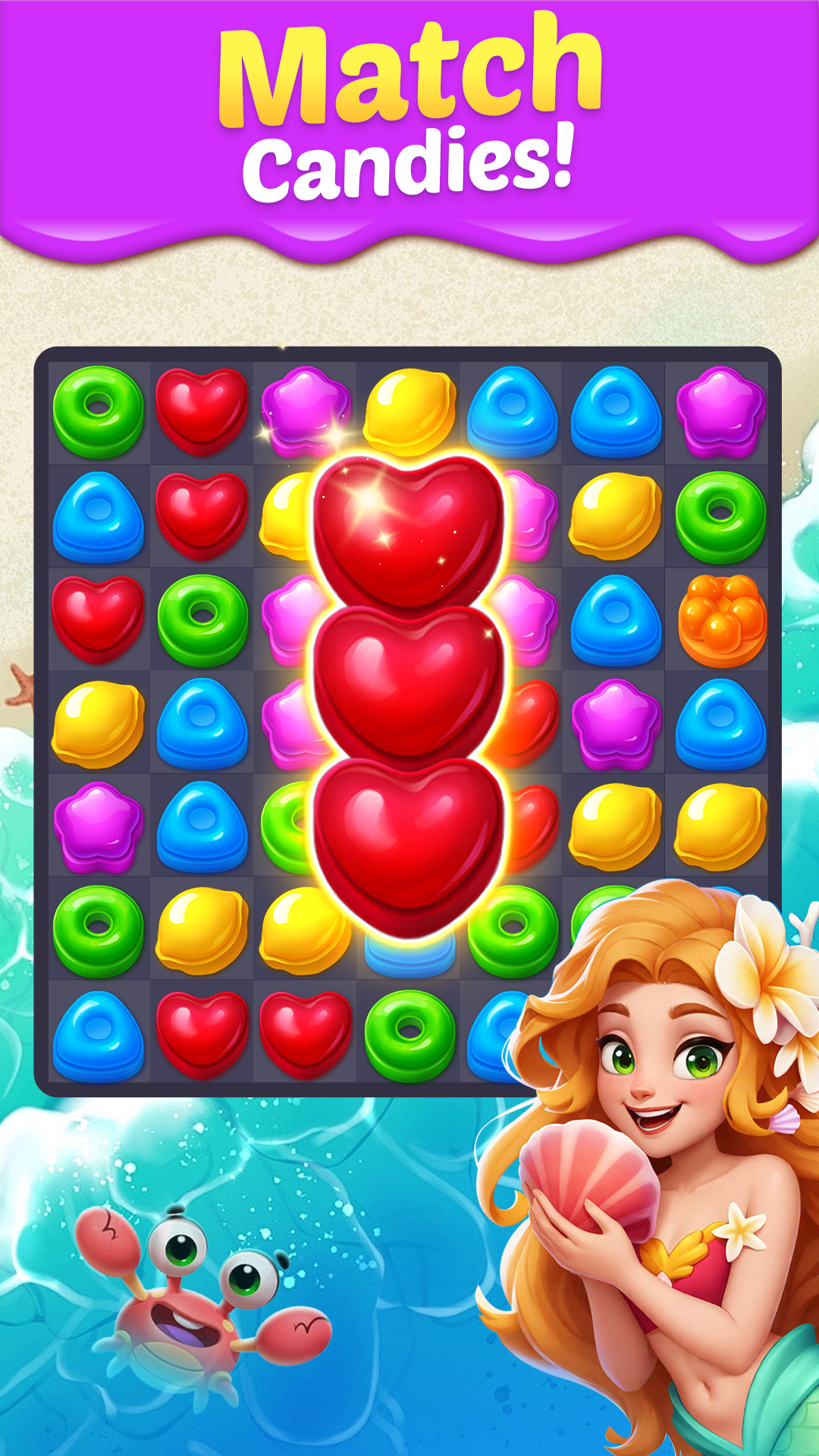 اسکرین شات 3 بازی Candy Smash Mania: Match 3 Pop