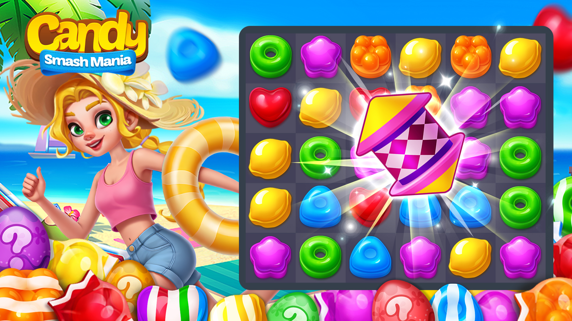 اسکرین شات 8 بازی Candy Smash Mania: Match 3 Pop