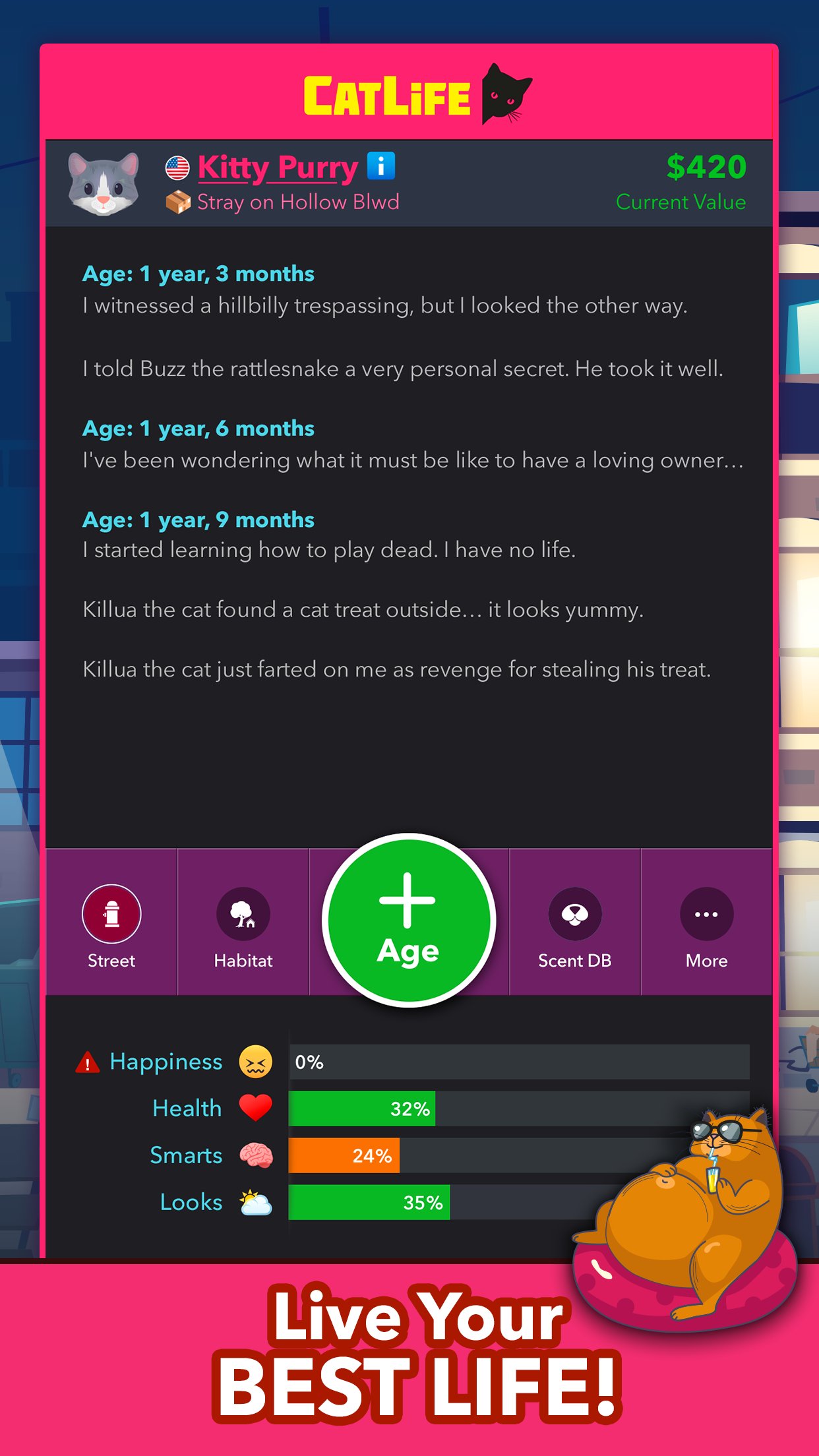 اسکرین شات 4 بازی BitLife Cats - CatLife